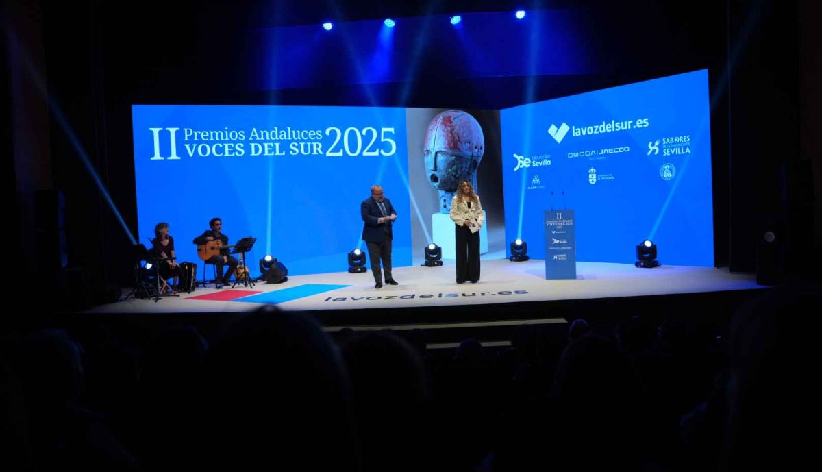 David Montes y Míriam Bocanegra, presentadores del acto.