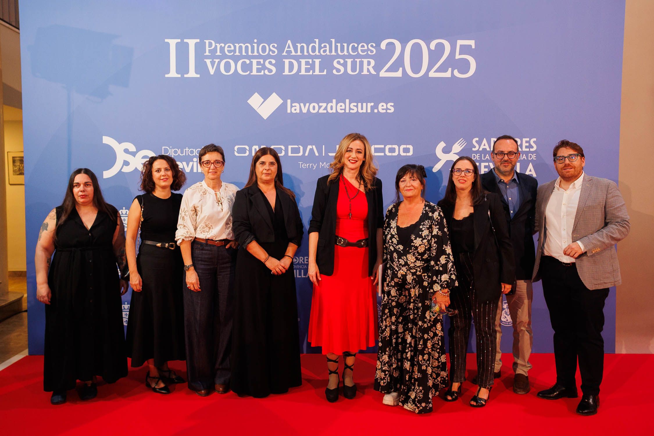 Rebeca Bueno, María del Carmen García Baquero, Ángeles Molina, Rosa Gata, Raquel Vega, Belleda López, Indira Julián y Domingo Gutiérrez.