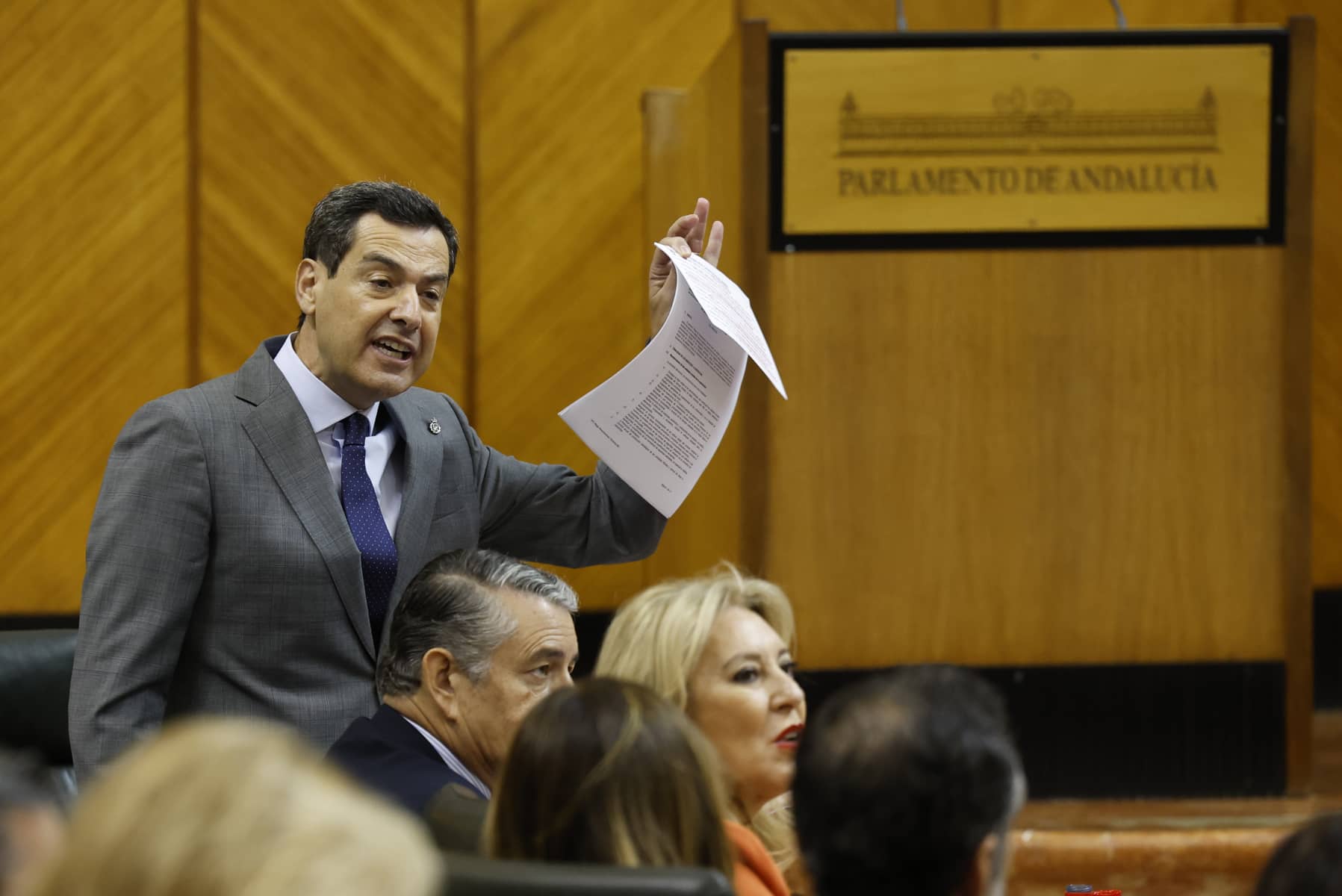 Moreno, en la sesión del pleno de este jueves.