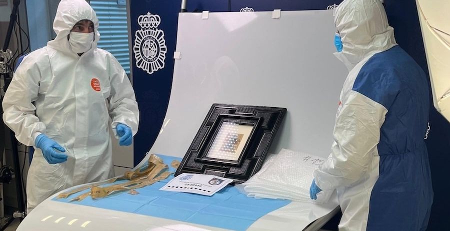 El cuadro de Picasso, tras ser recuperado.