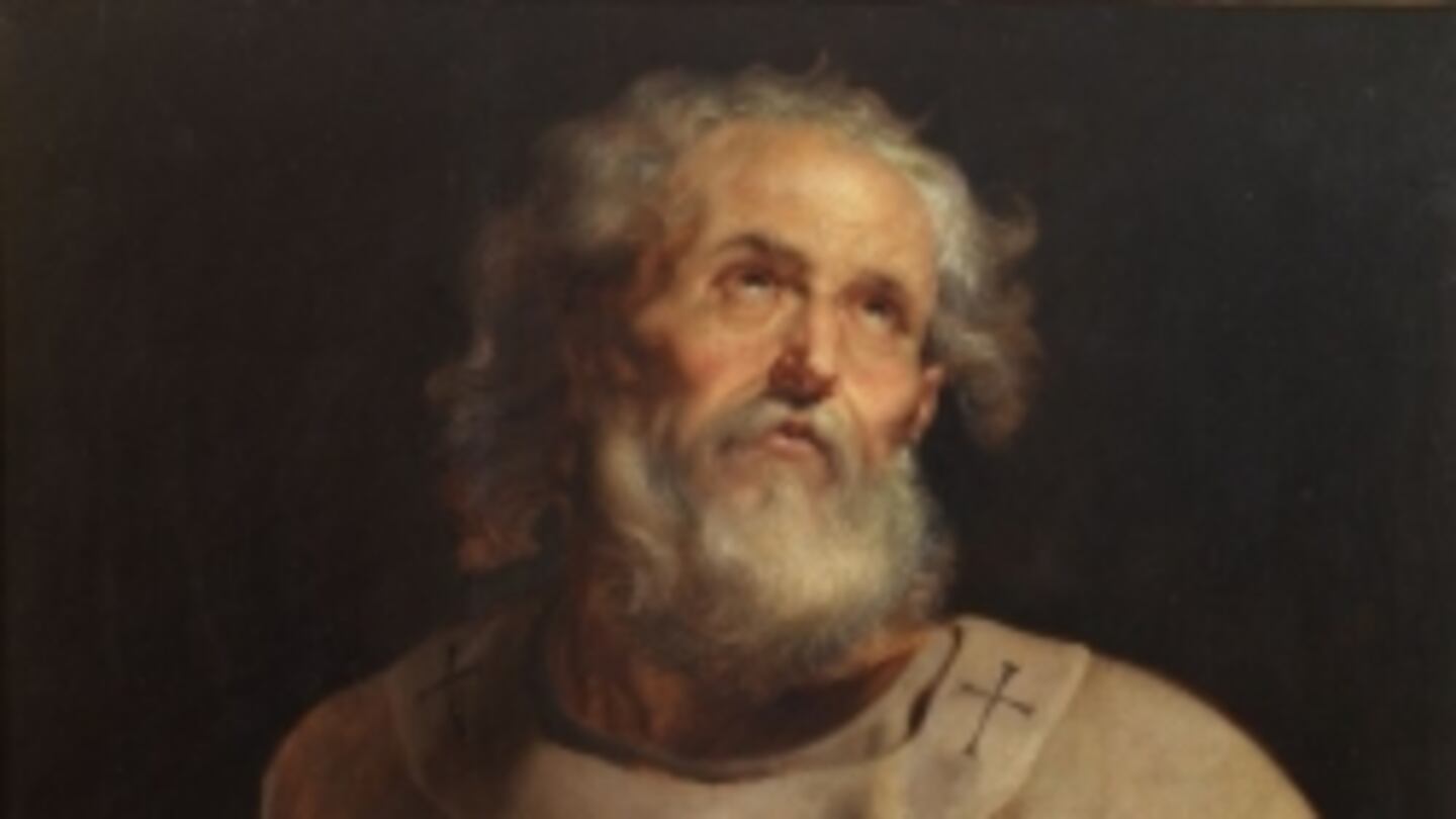 Representación pictórica de san Evaristo, papa. Representación pictórica de san Evaristo, papa.