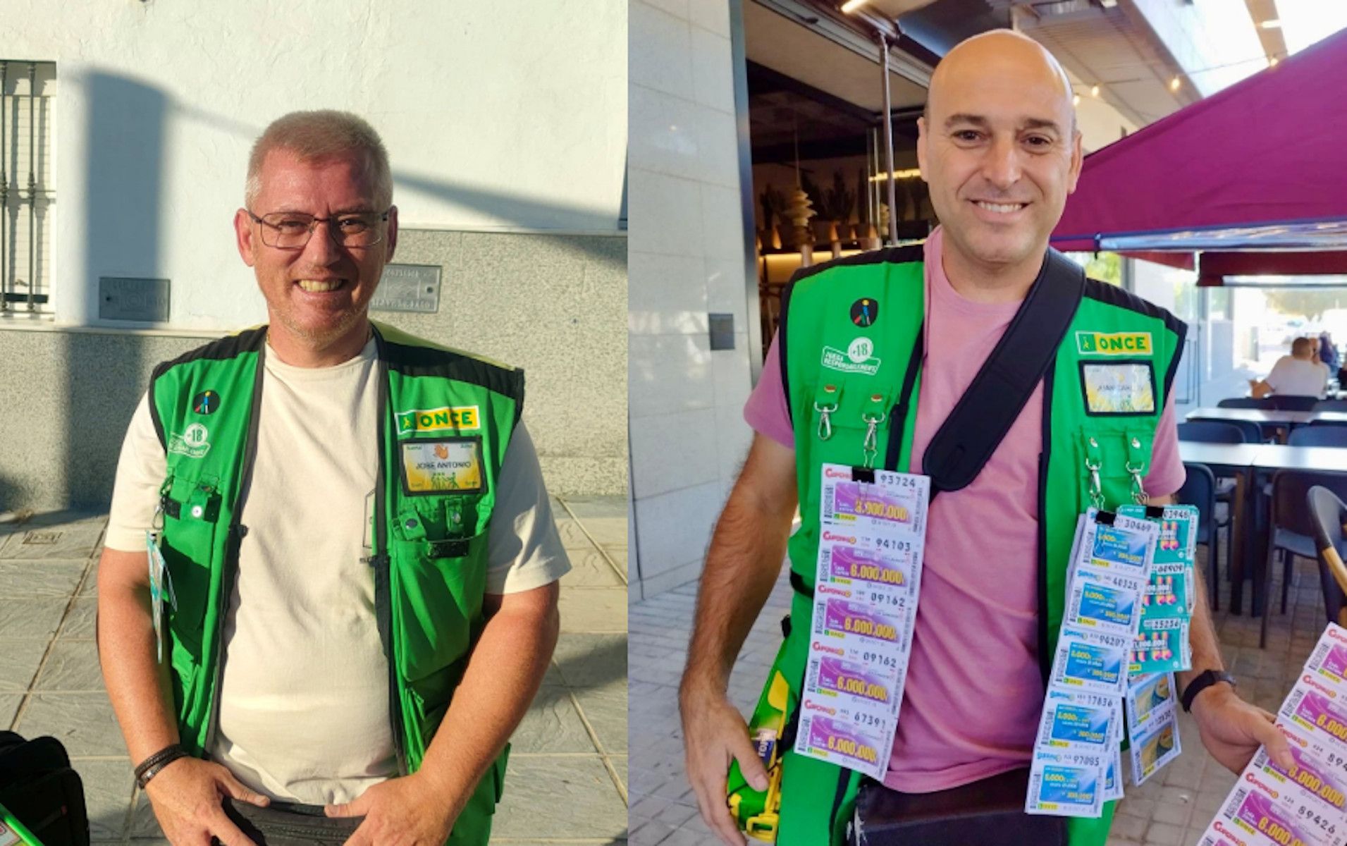 Juan Carlos y José Antonio reparten felicidad en Sevilla. Juan Carlos y José Antonio reparten felicidad en Sevilla.