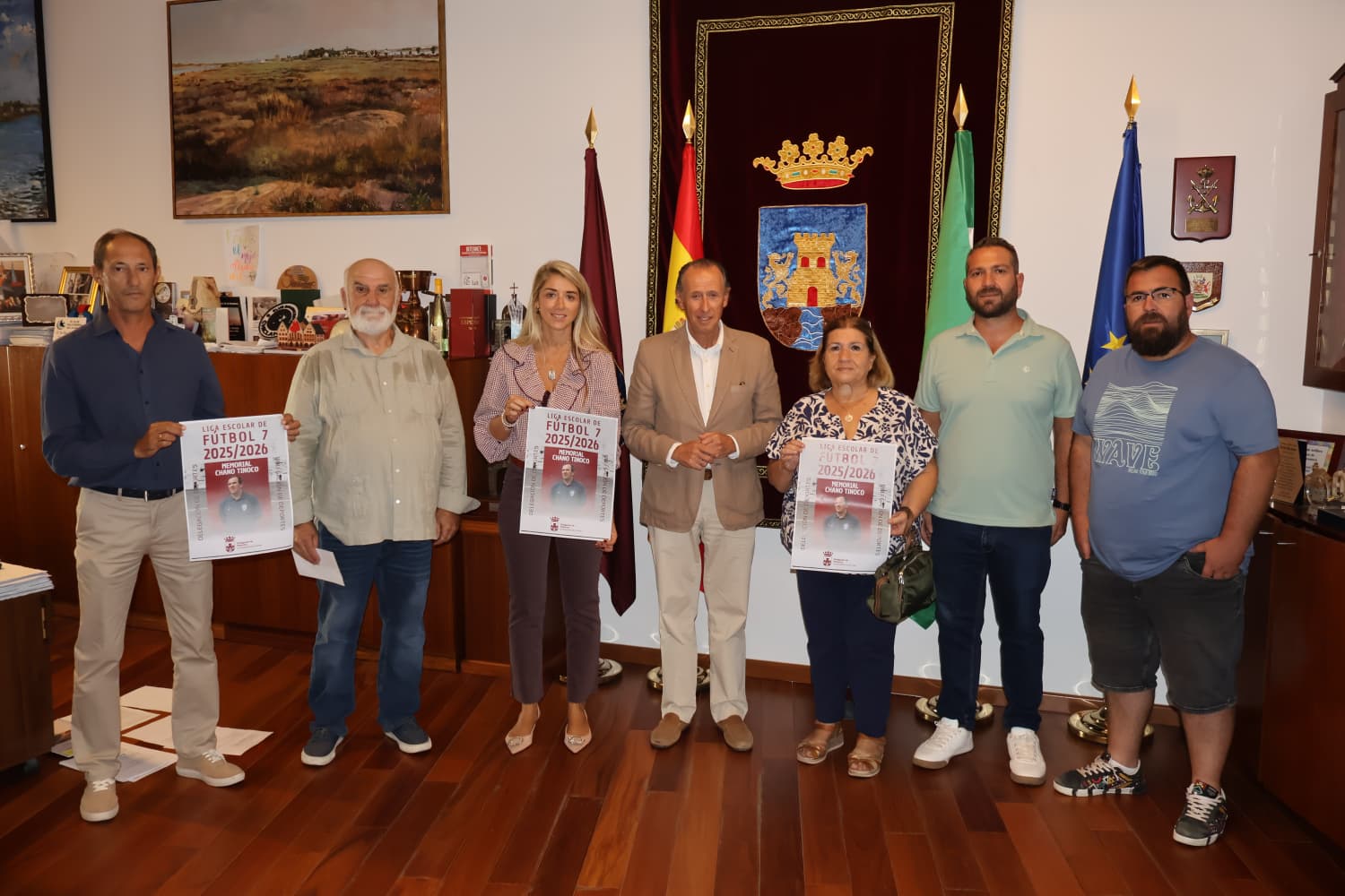 Un momento del reconocimiento a Chano Tinoco.