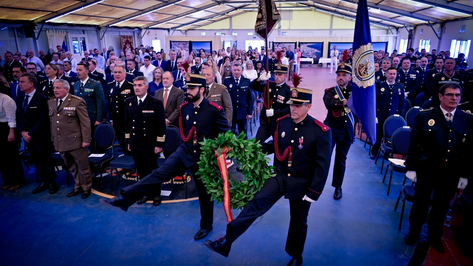 El acto de la Policía Local de Cádiz.