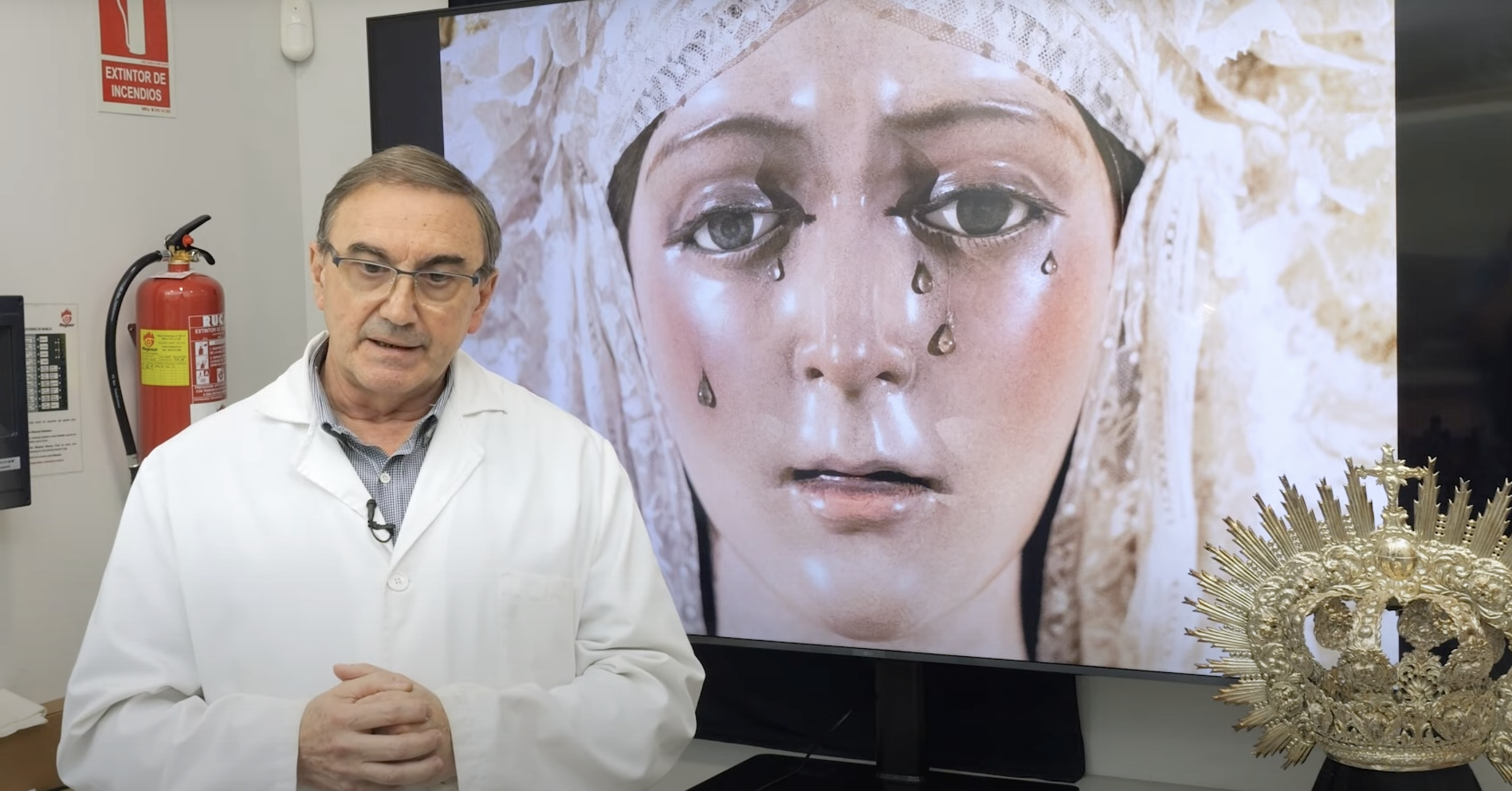 Pedro Manzano en una imagen extraída de uno de los vídeos en los que ha ido explicando el proceso.