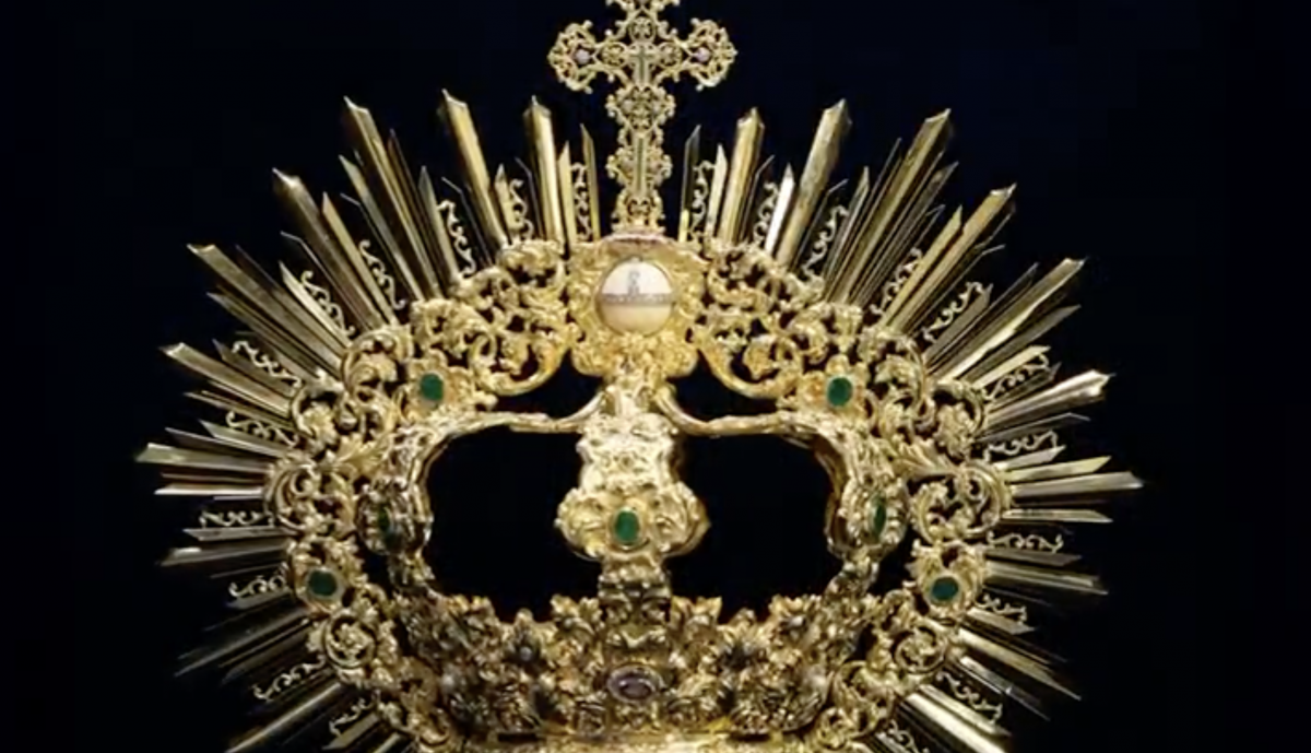 La corona realizada por Antonio García Falla. 