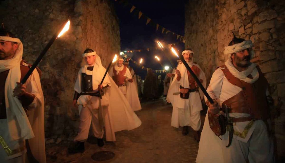 Una imagen de la recreación histórica en Zahara de la Sierra.