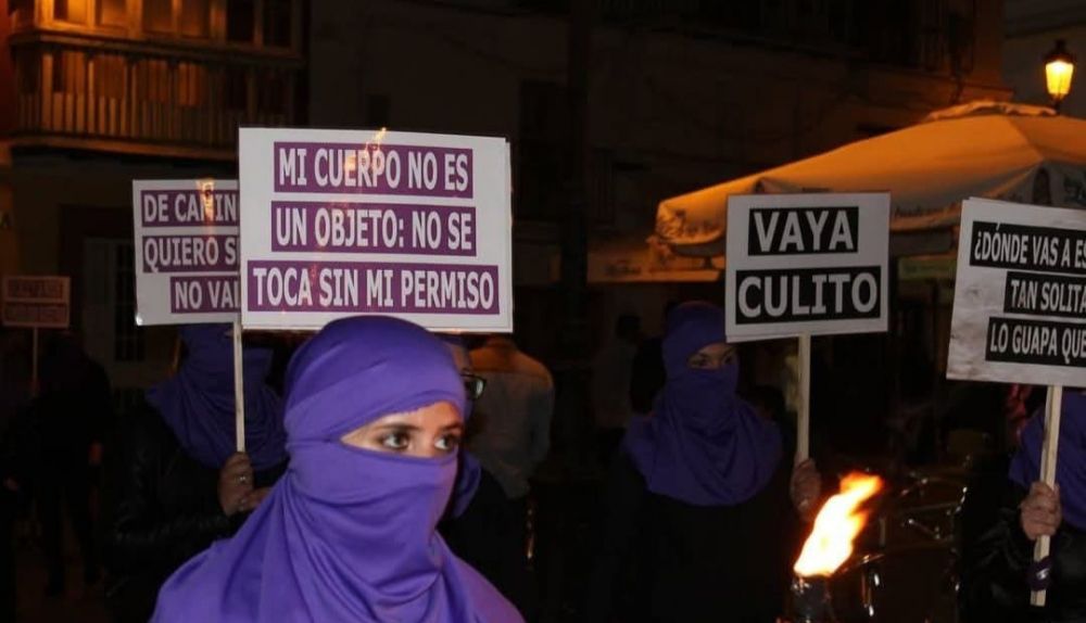 Una de las primeras manifestaciones del colectivo.