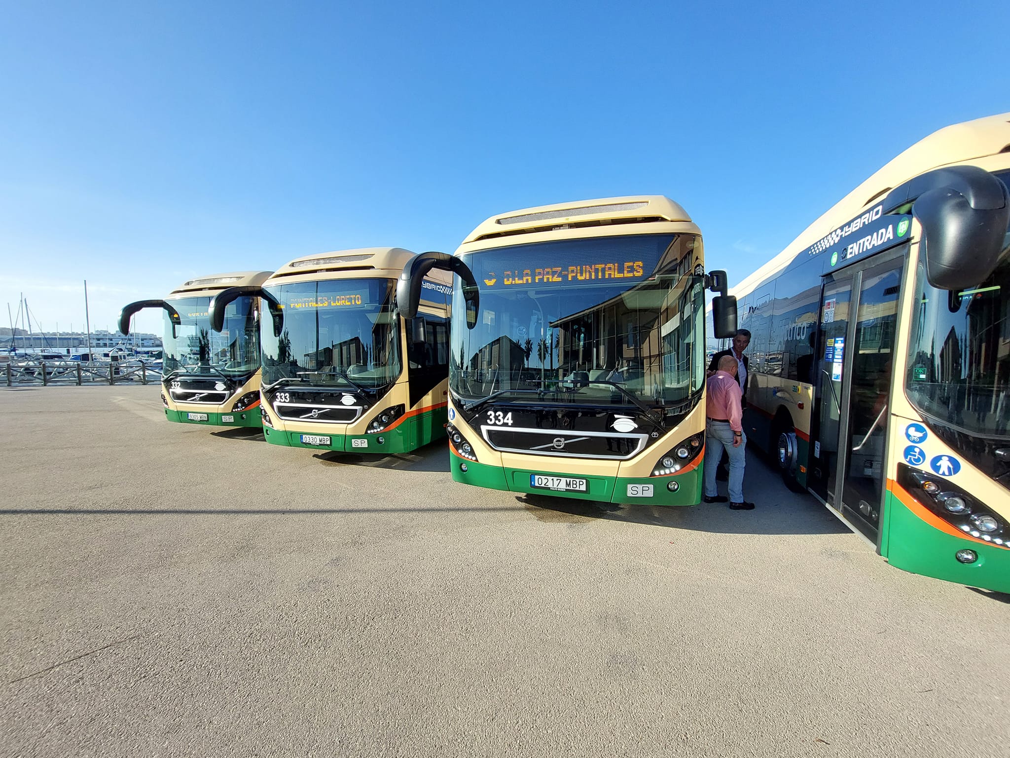 Los autobuses híbridos presentados en 2022.