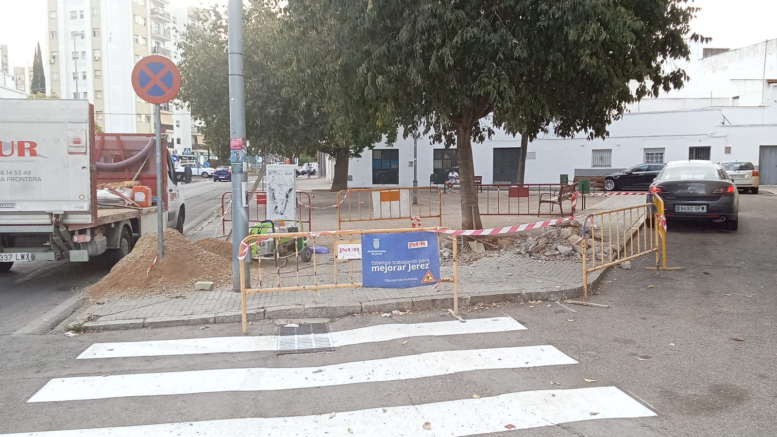 Uno de los trabajos realizados en la barriada de Las Viñas. Uno de los trabajos realizados en la barriada de Las Viñas.