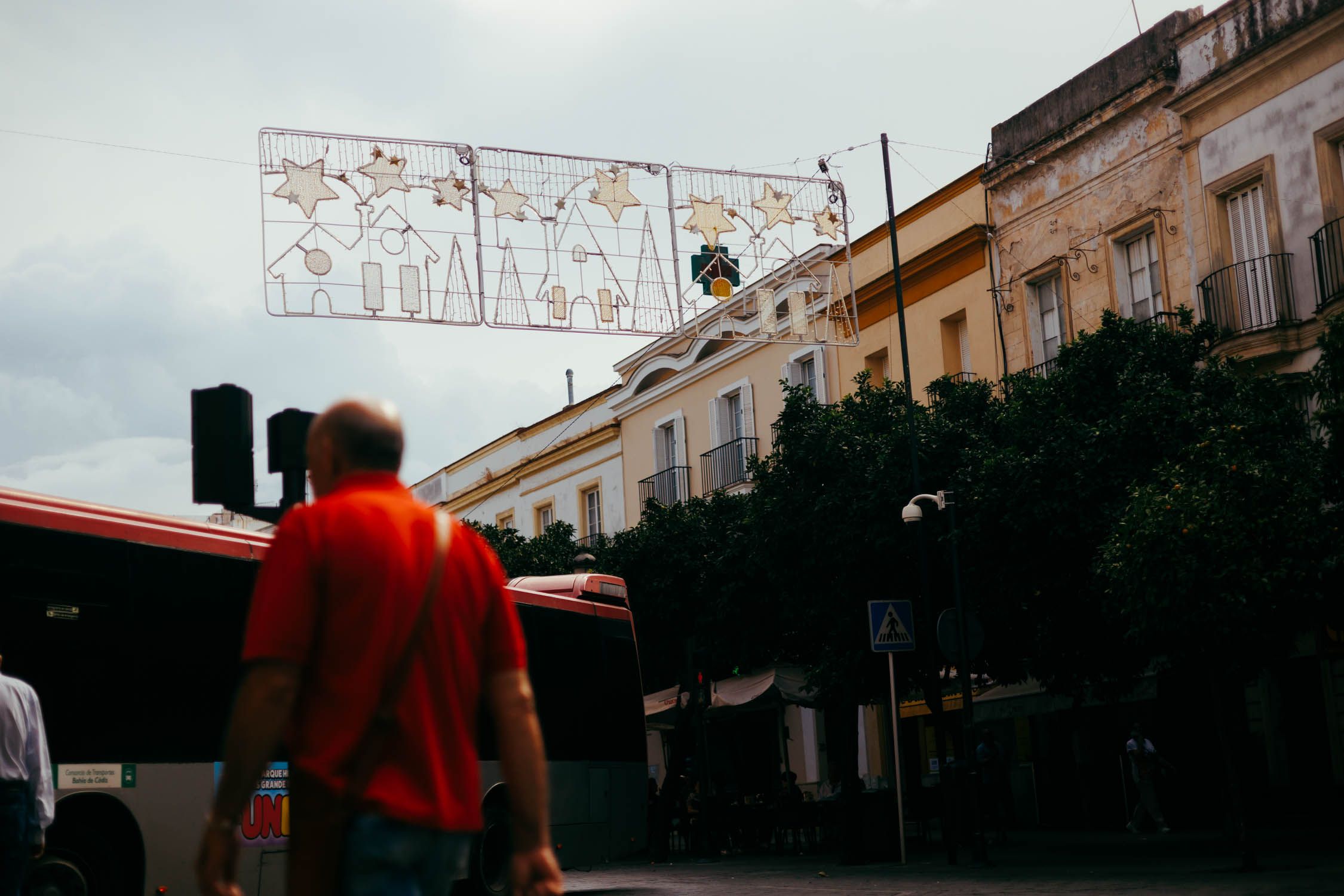 Las primeras luces de Navidad en Jerez.