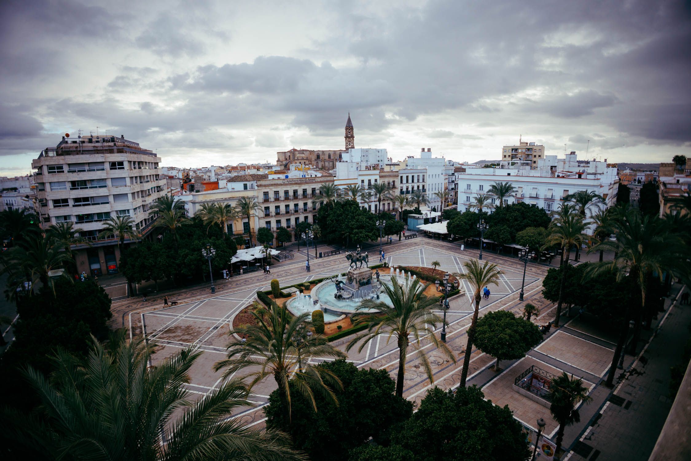 La plaza del Arenal en Jerez.