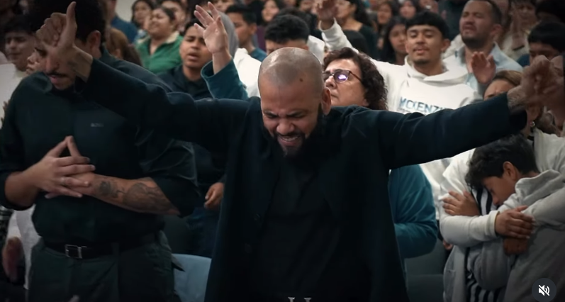 Alves, en un encuentro religioso de este fin de semana.