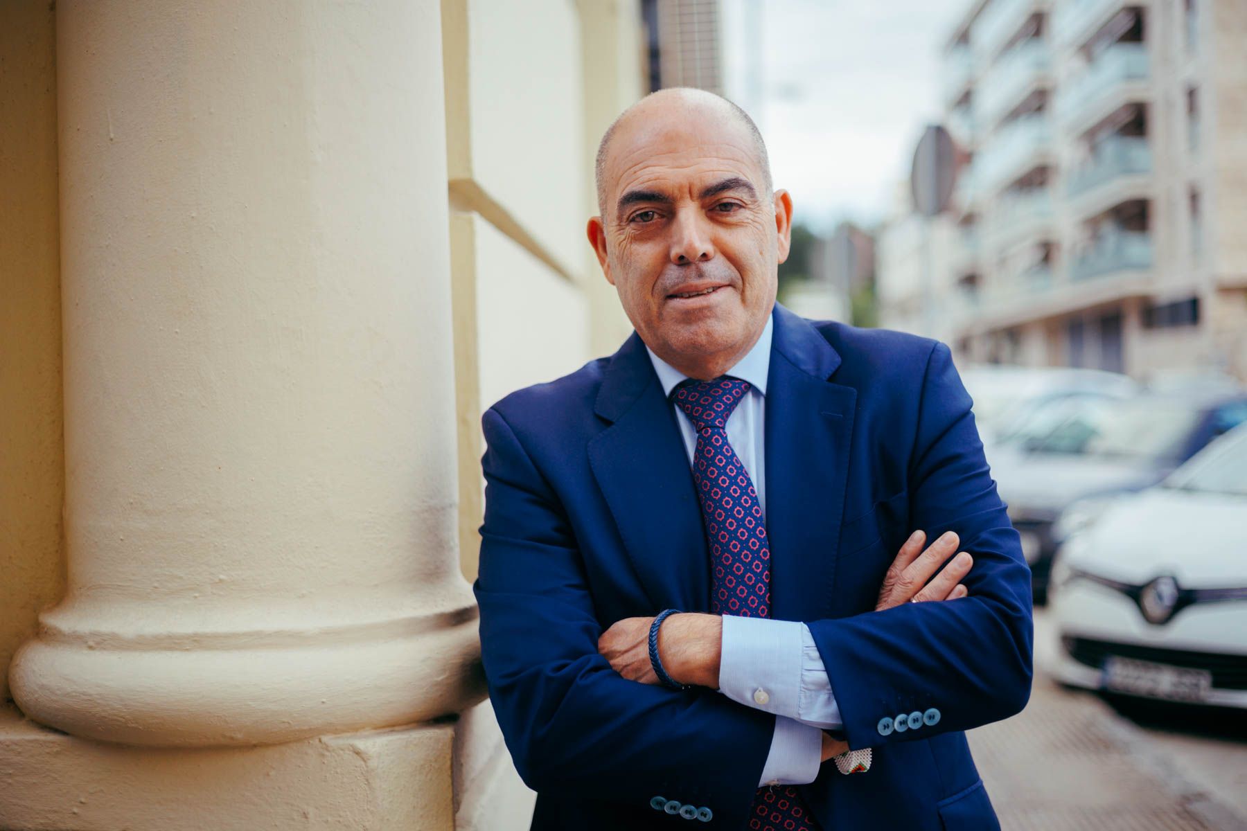 Lorenzo Amor, presidente de ATA, antes de la entrevista con lavozdelsur.es.