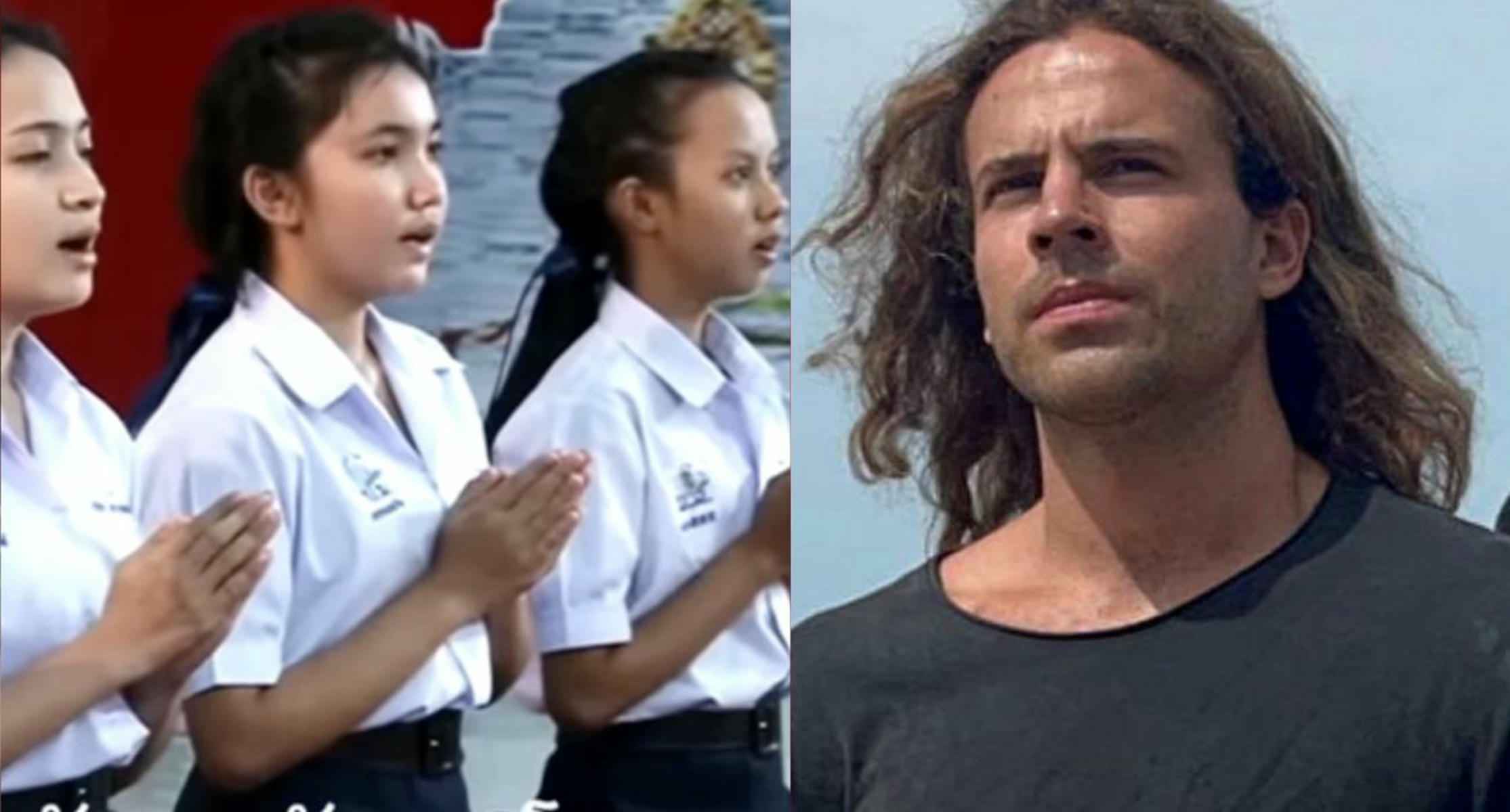 Una imagen del vídeo y Daniel Sancho.