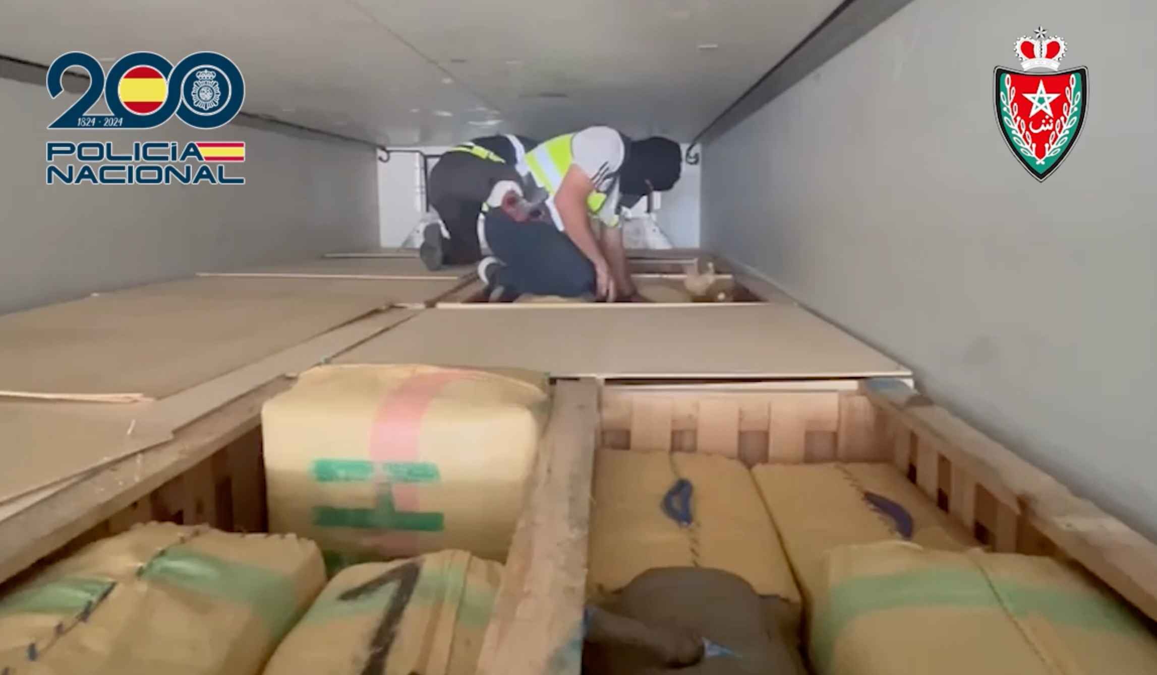 Una imagen de la operación llevada a cabo por la Policía Nacional con la colaboración de la Dirección General de Seguridad Nacional de Marruecos.