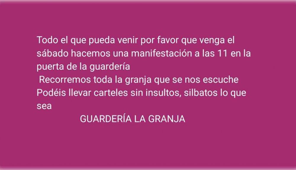 Cartel que está circulando en redes.
