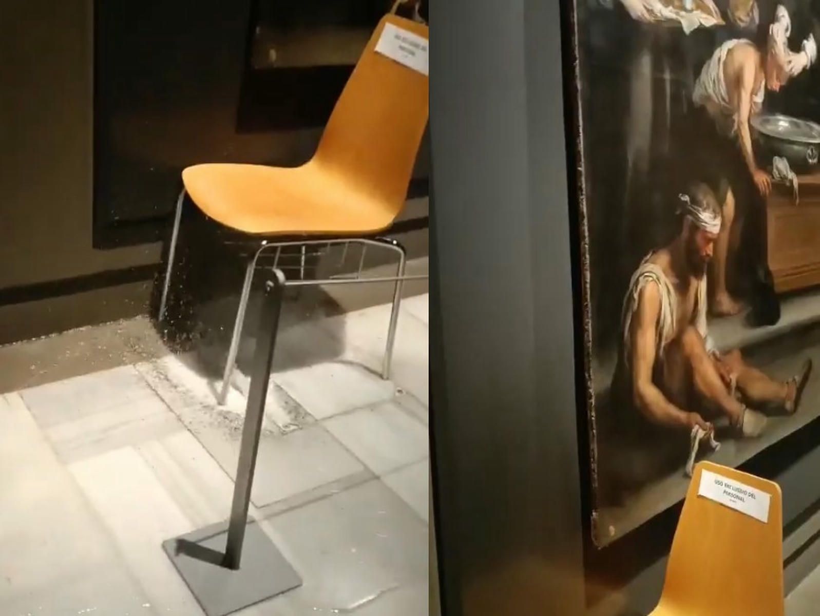 Agua en el Museo de Bellas Artes de Sevilla. Agua en el Museo de Bellas Artes de Sevilla.