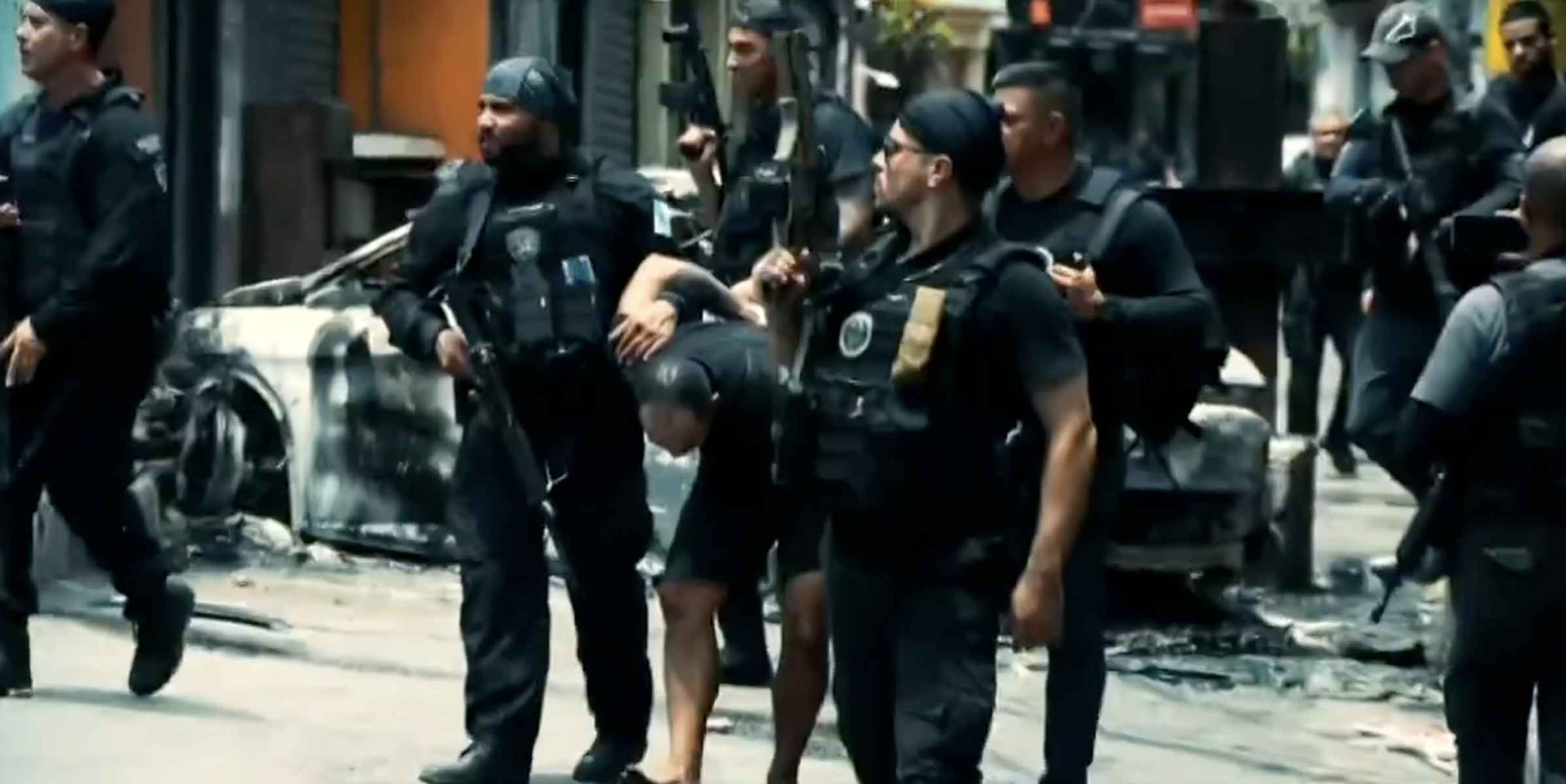 Una imagen del operativo policial desarrollado en Brasil. Una imagen del operativo policial desarrollado en Brasil.