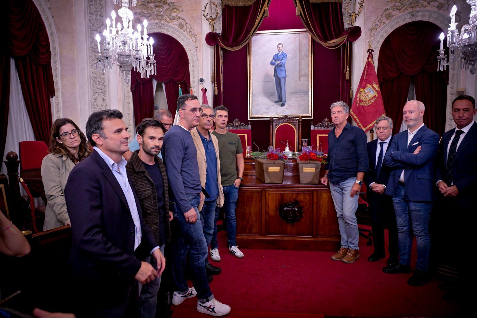 Un momento del acto en el Ayuntamiento.