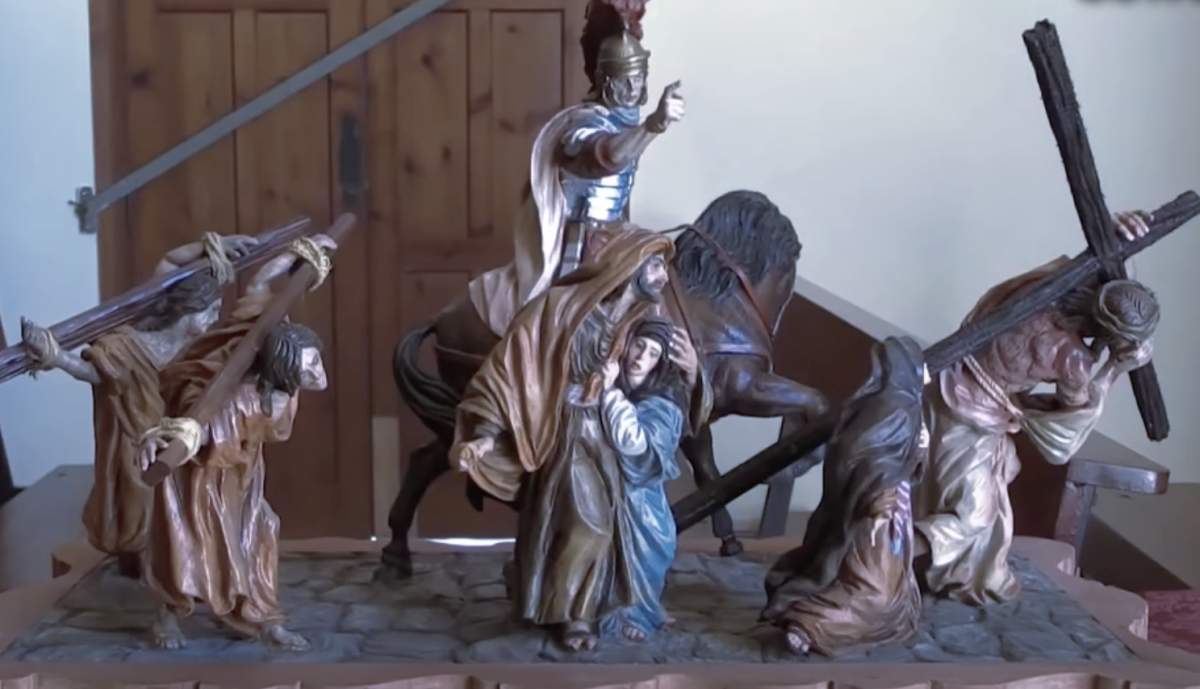 Este es el boceto completo del paso de misterio de La Misión. 