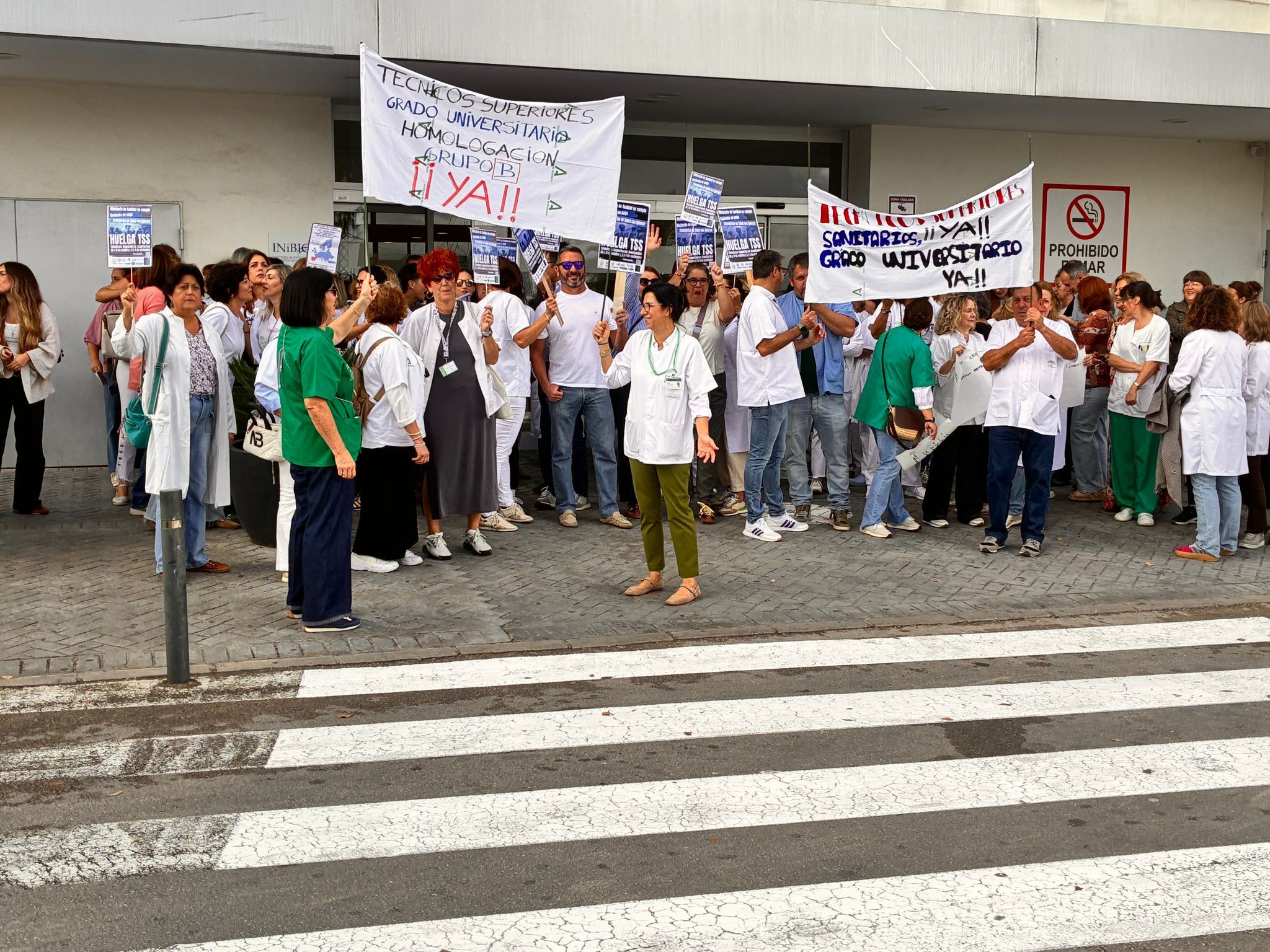 Protesta de los técnicos superiores sanitarios. Protesta de los técnicos superiores sanitarios.