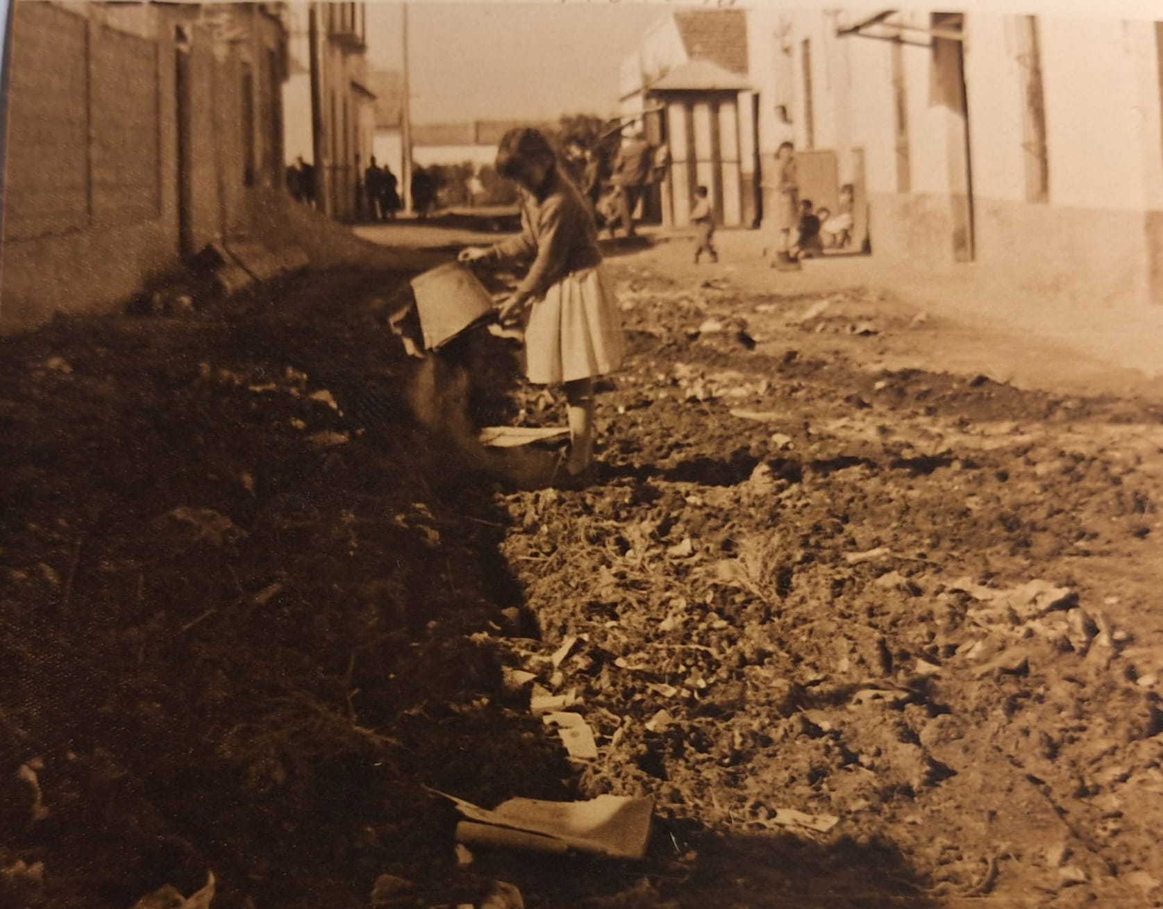 En muchos domicilios había que tirar las heces en la calle.