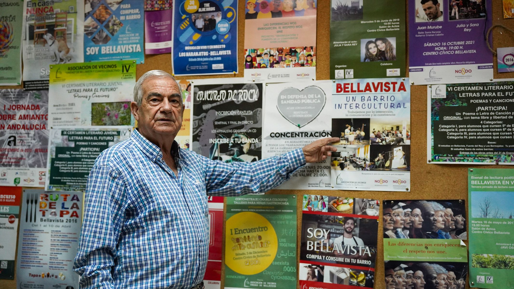 Antonio Andrade, presidente de la Asociación de Vecinos Unidad.