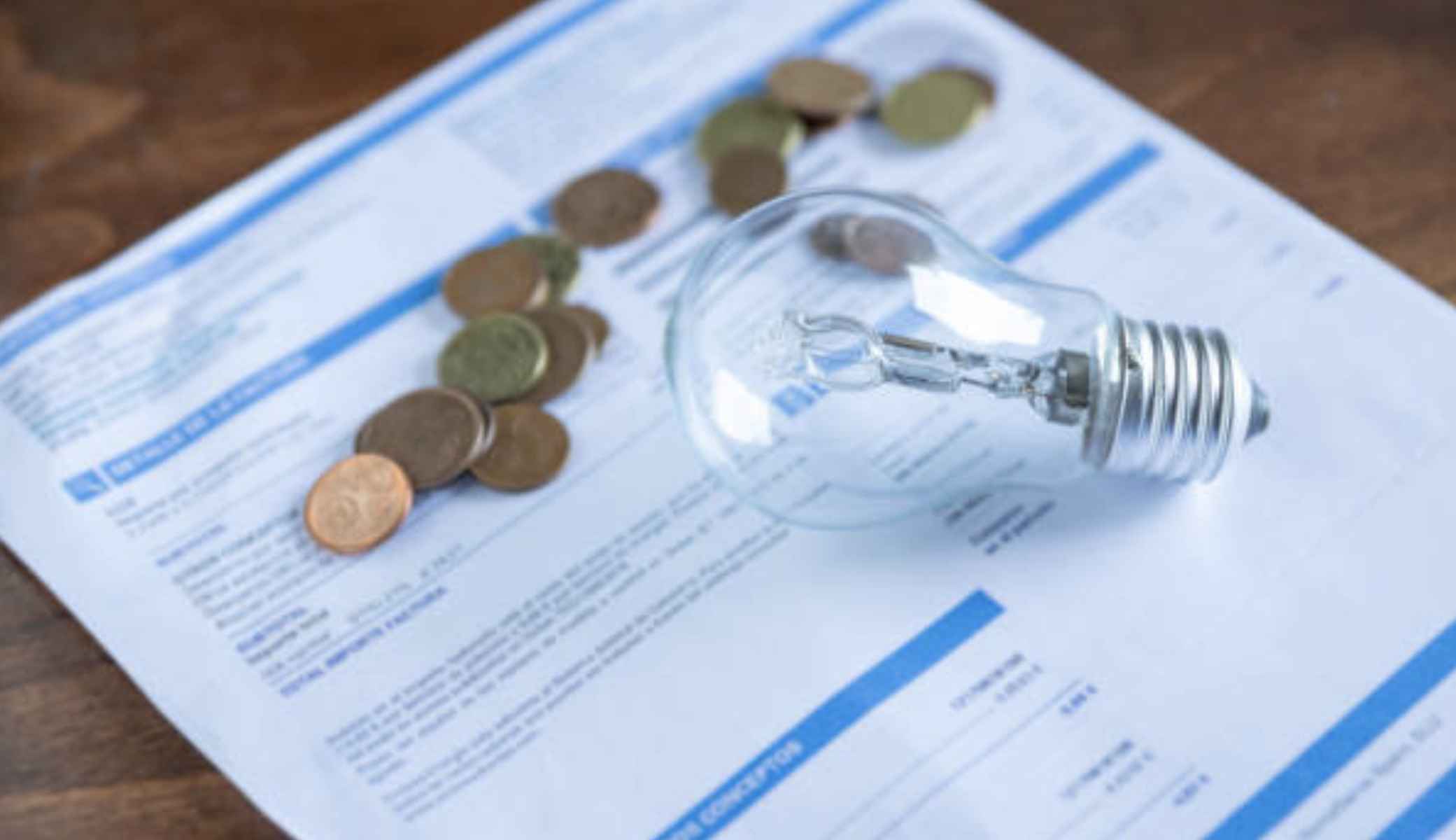 Imagen de una factura de la luz.