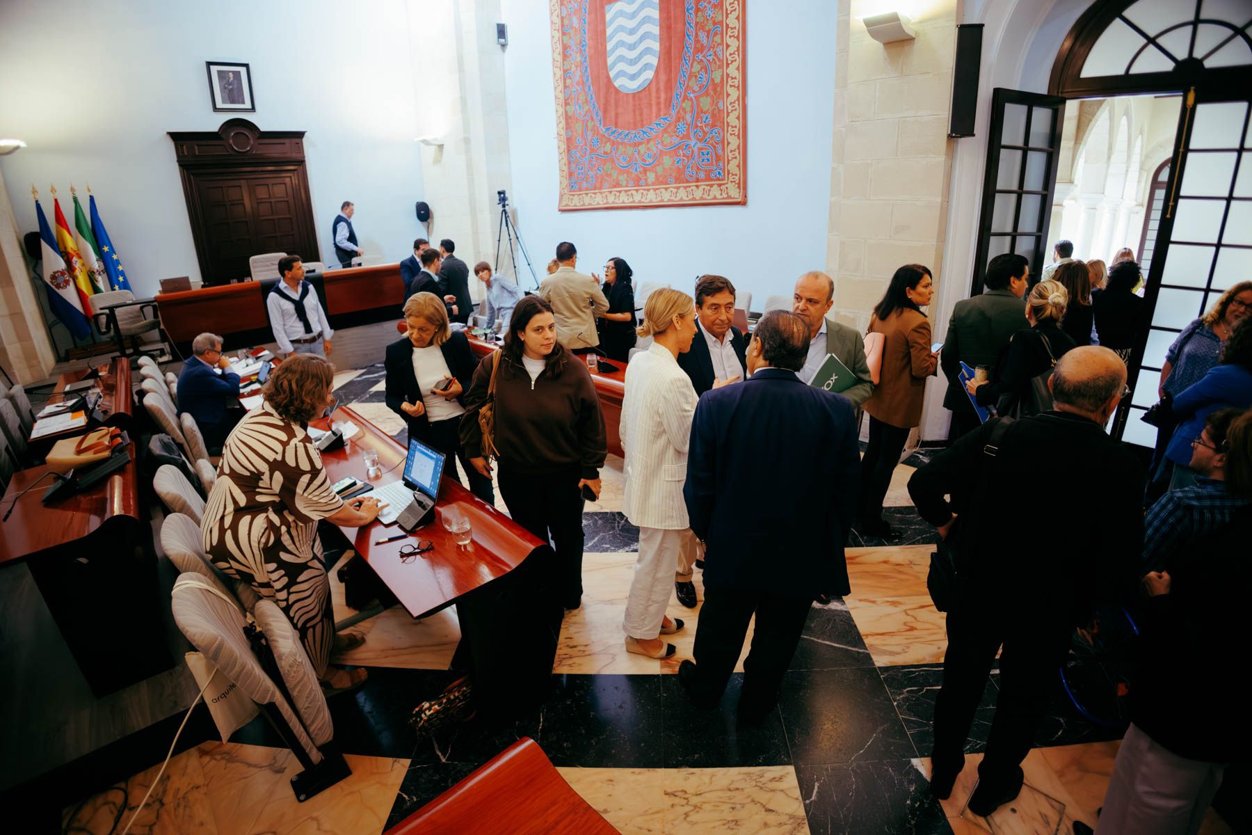 Una imagen del último pleno municipal de Jerez.