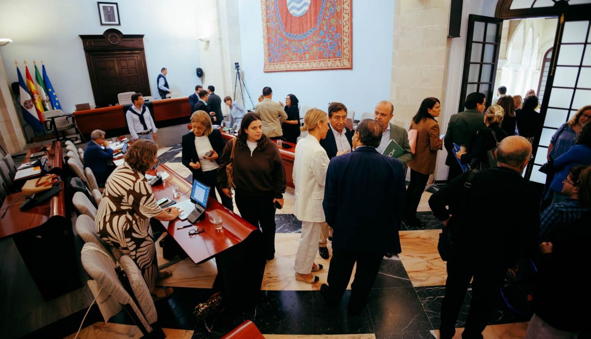Una imagen del último pleno municipal de Jerez.