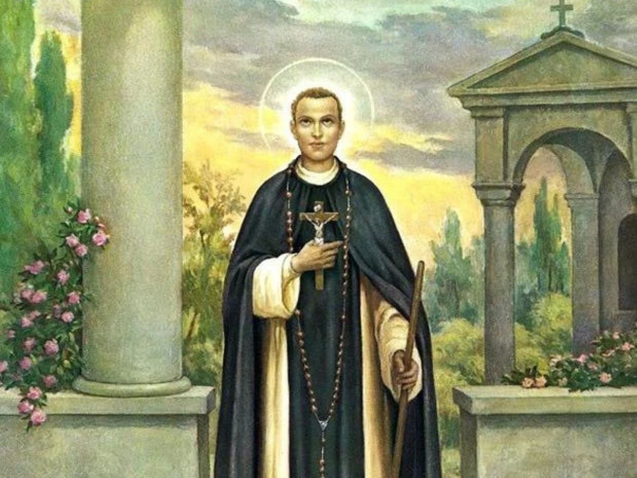 Representación de san Martín de Porres.