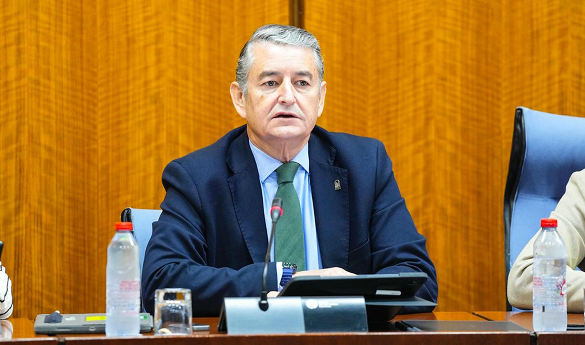 Antonio Sanz, en comisión parlamentaria.