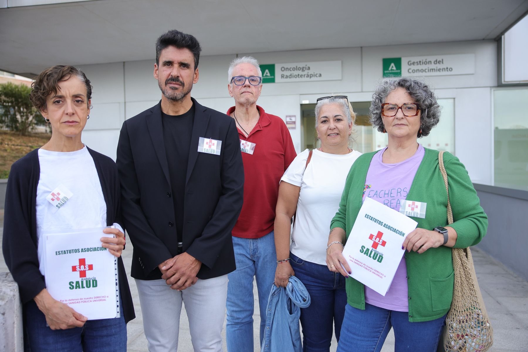Los fundadores de la asociación SOS Salud Andalucía. Los fundadores de la asociación SOS Salud Andalucía.
