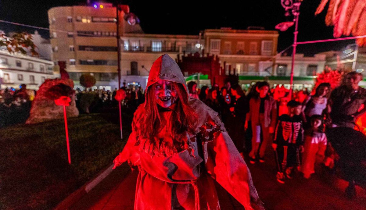 Un disfraz de miedo en San Fernando.