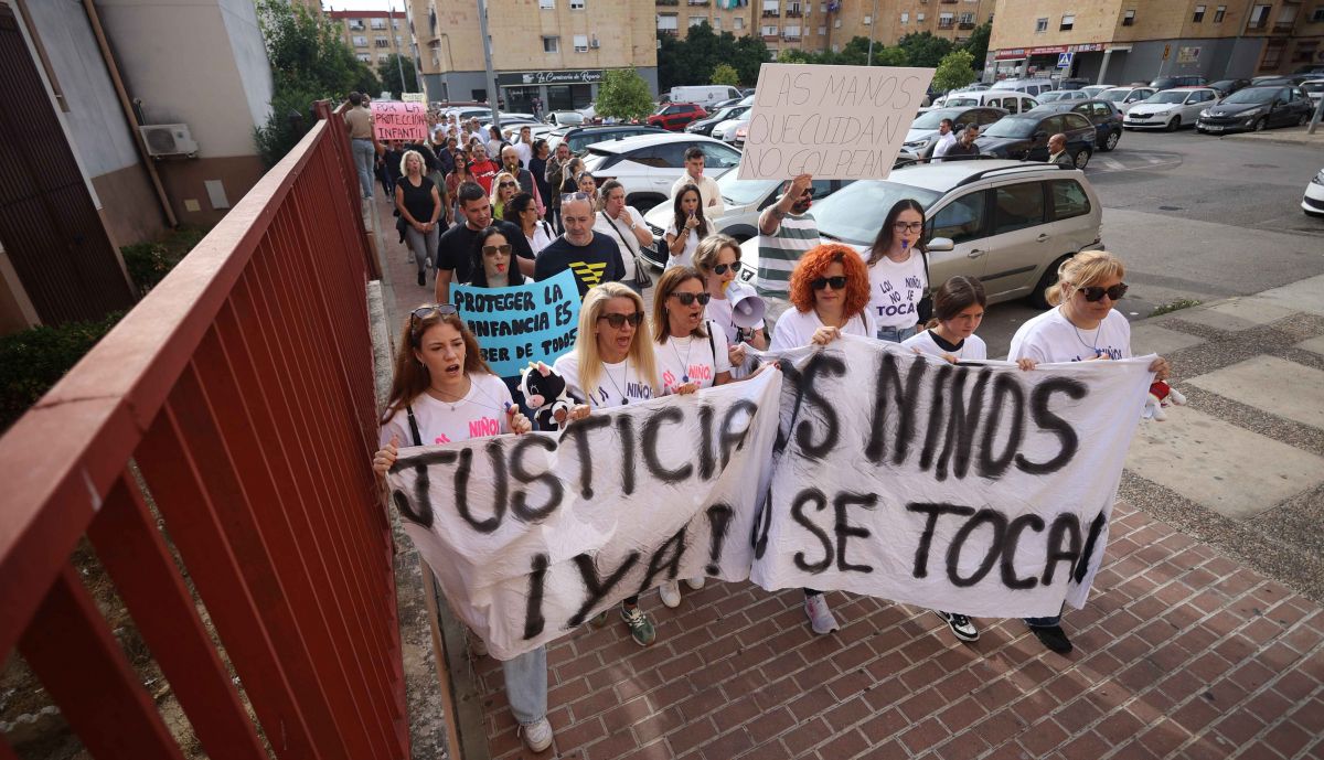 Otro momento de la manifestación.