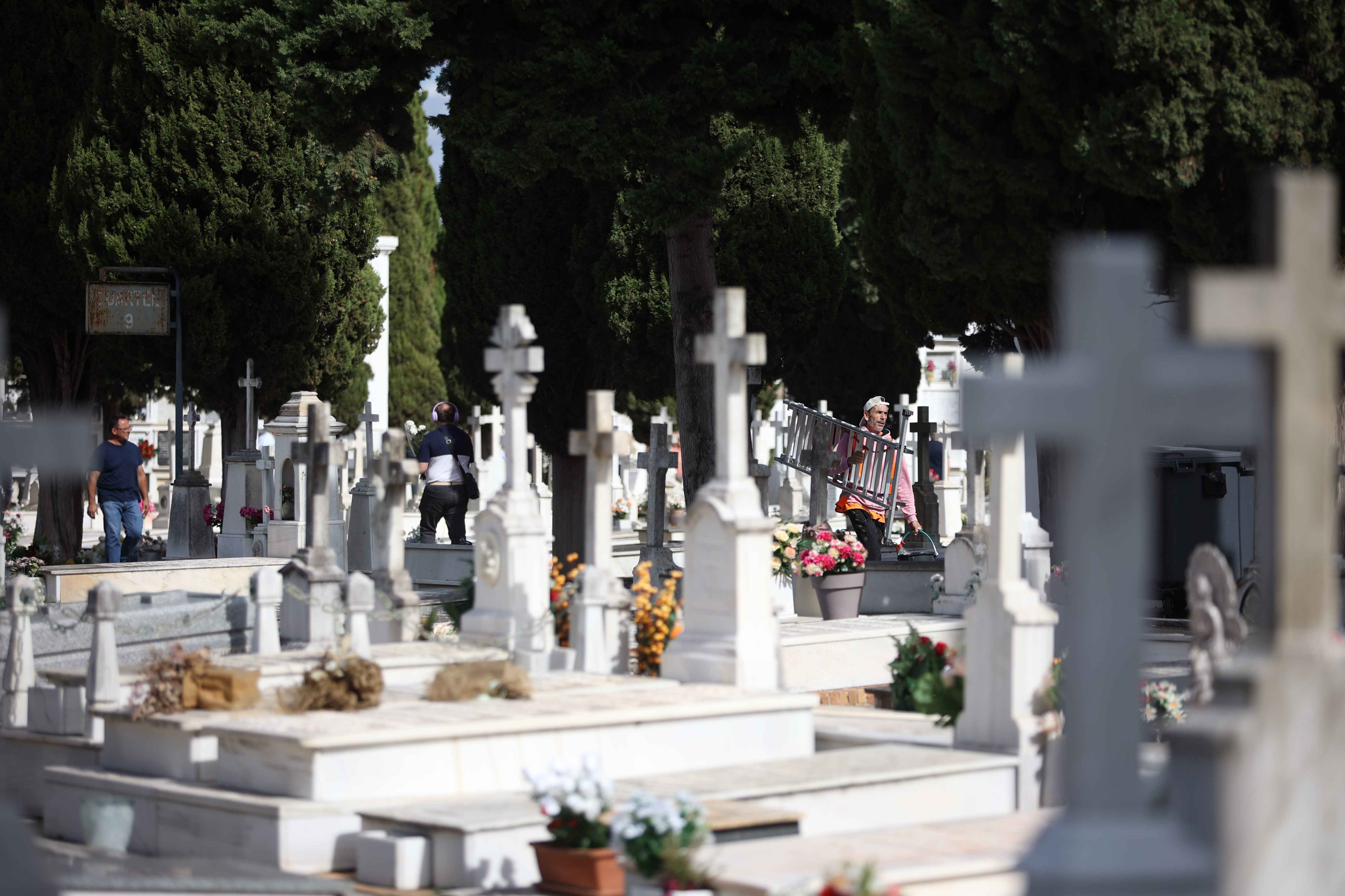Tumbas en el cementerio de Jerez. 