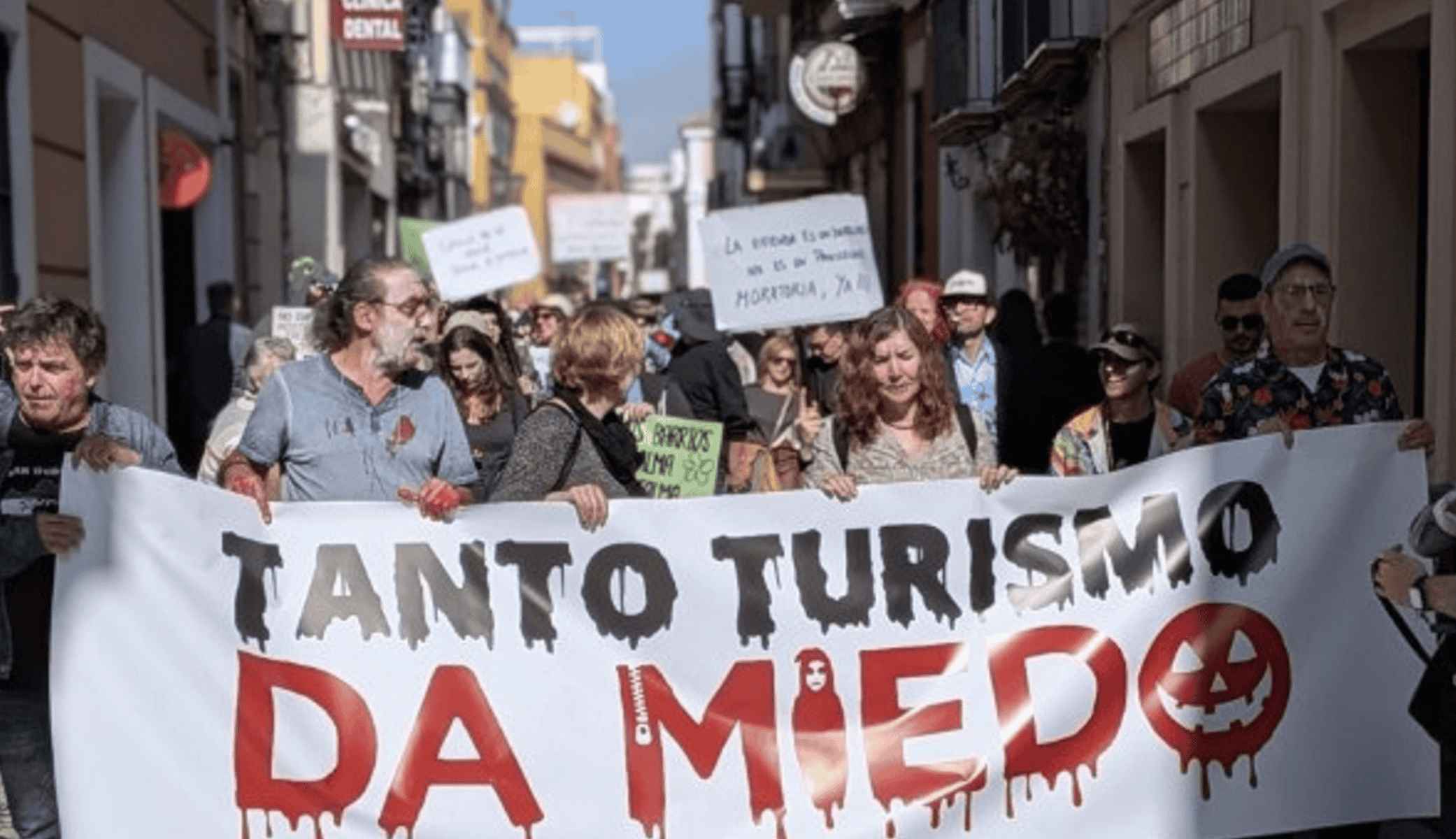 Una imagen de la manifestación 'zombi'.