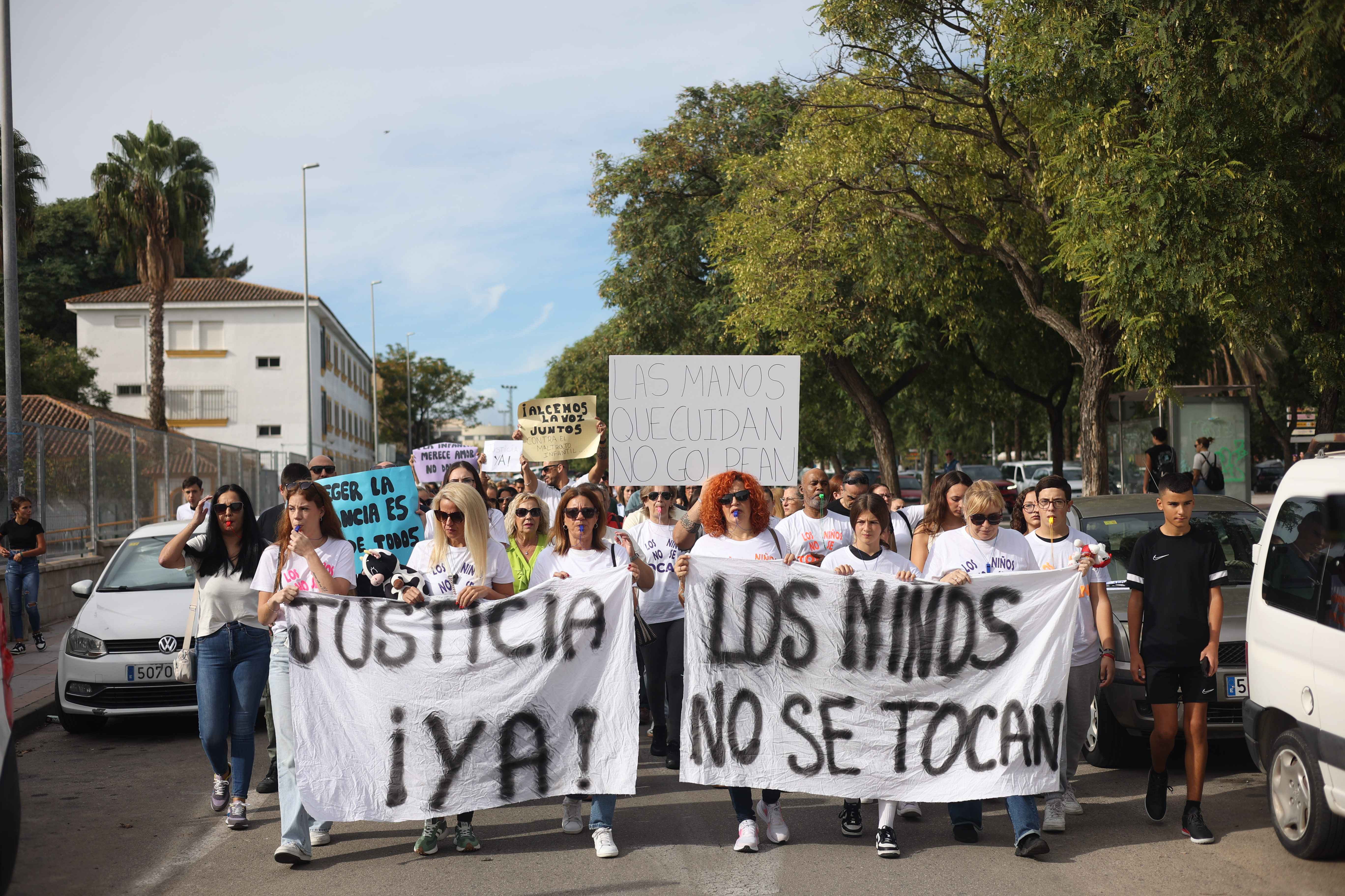 Una imagen de la manifestación en La Granja.