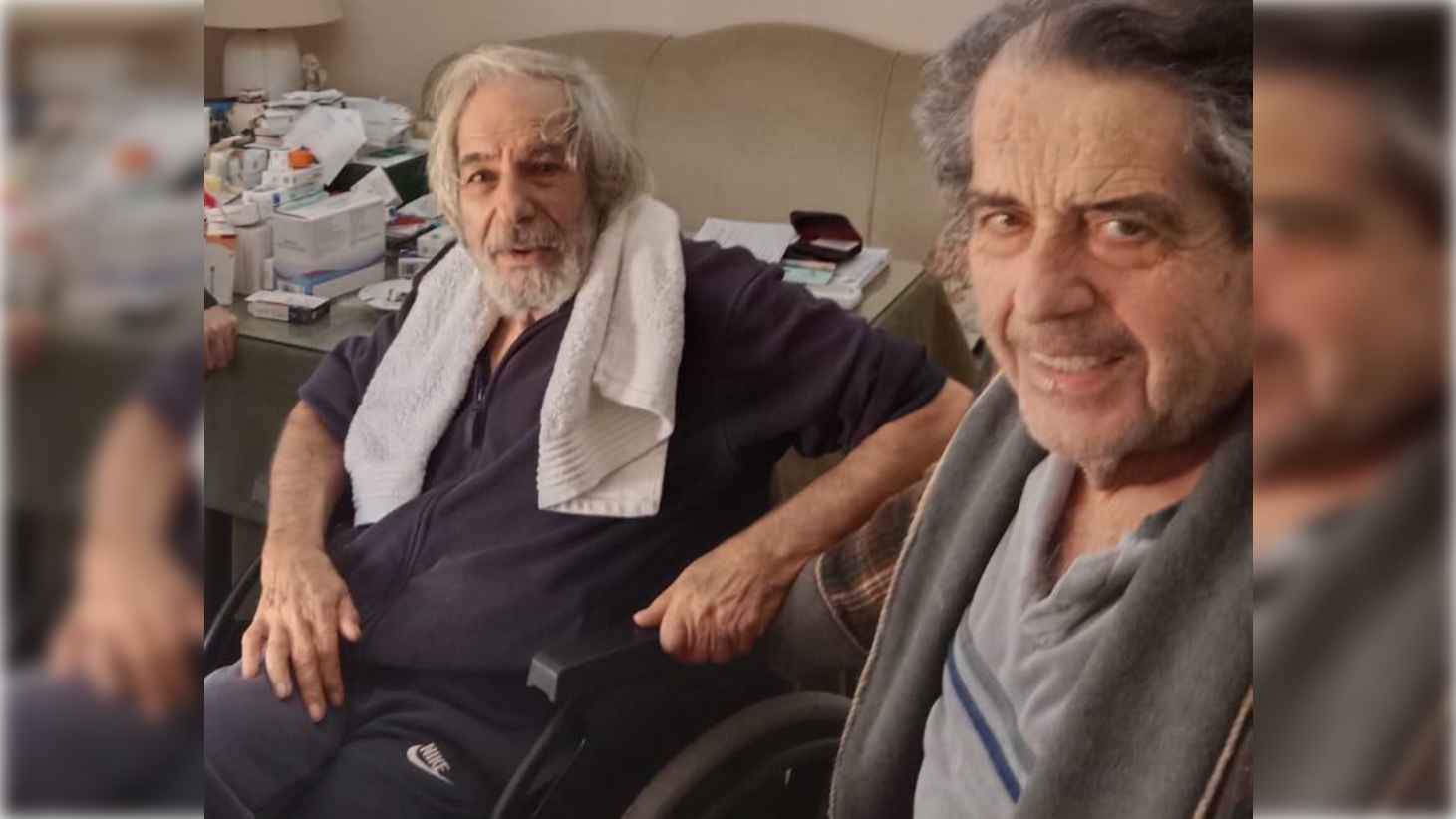 Rafael de Paula y Jerónimo Roldán, hace unos meses, en casa del periodista jerezano.