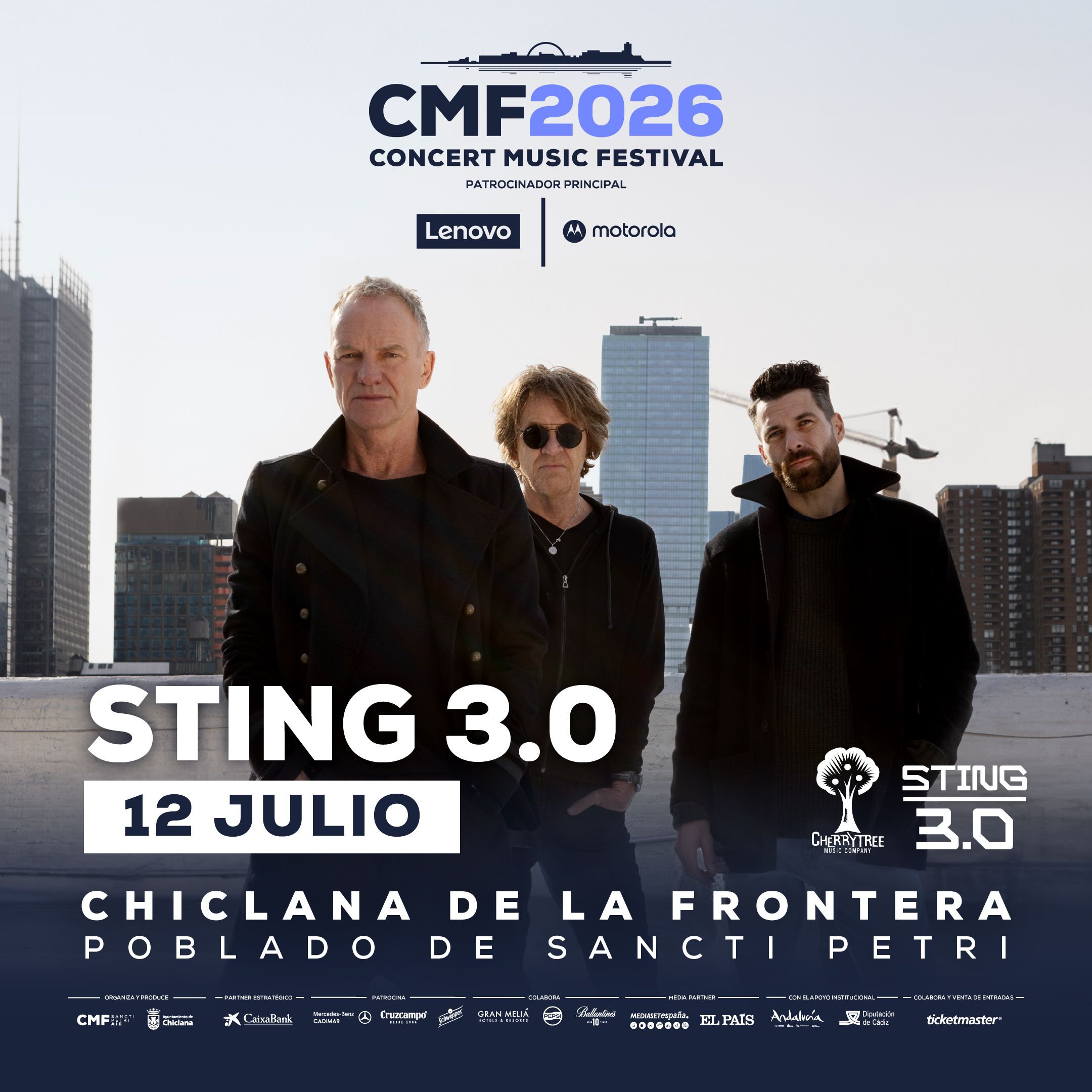 Cartel oficial del concierto.