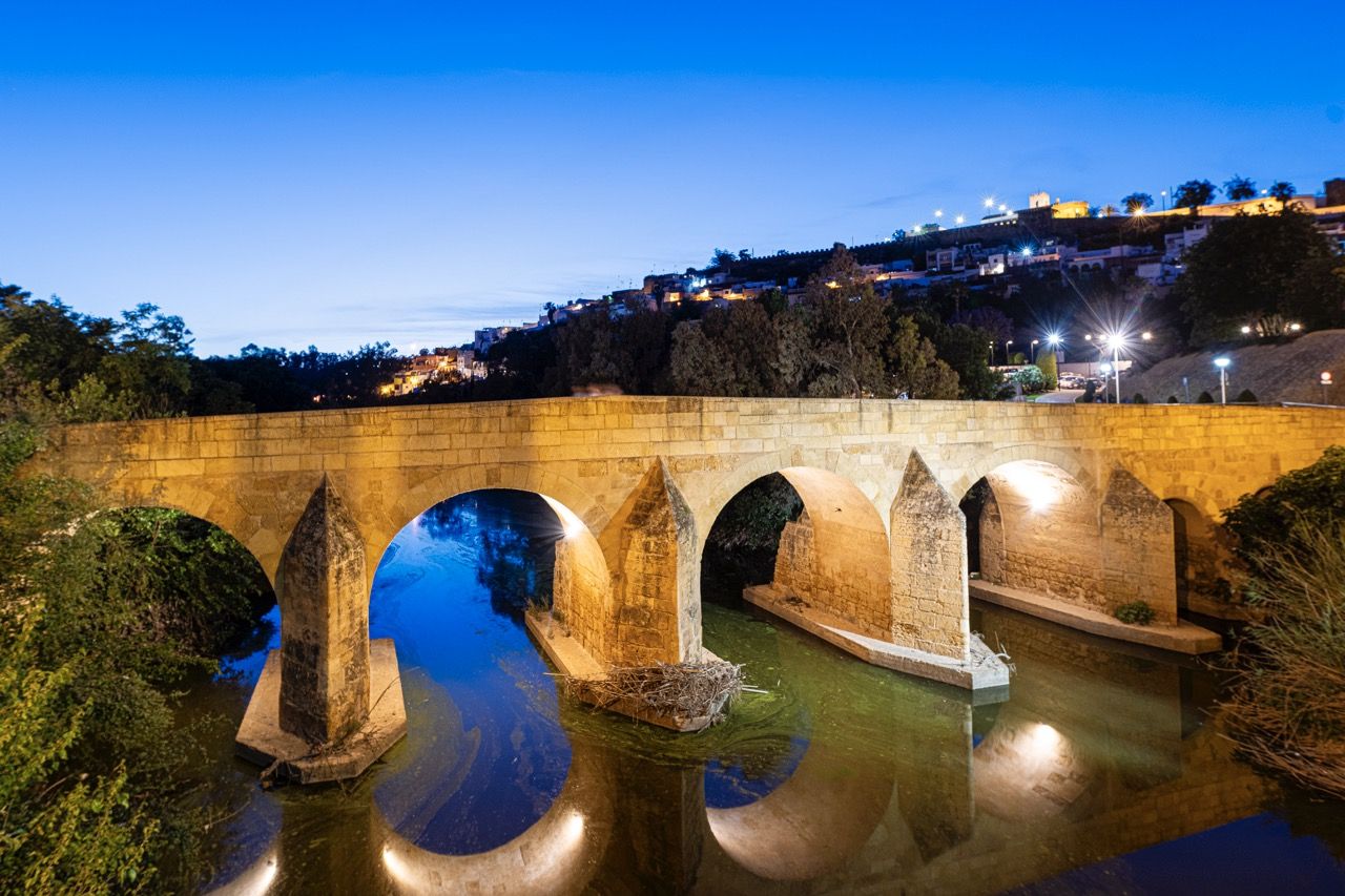 Alcalá de Guadaíra, vista de noche.
