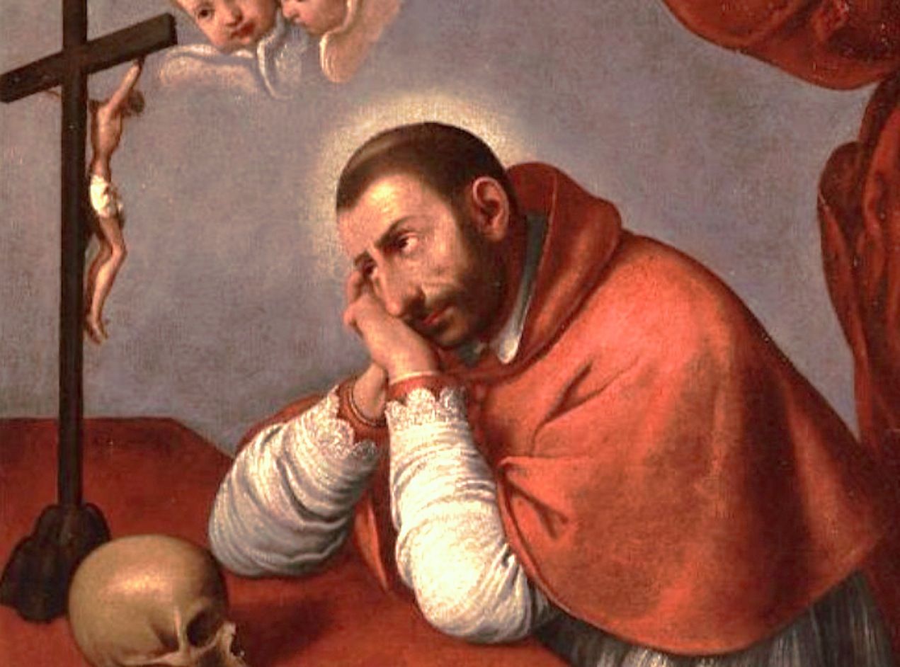 Representación de san Carlos Borromeo.