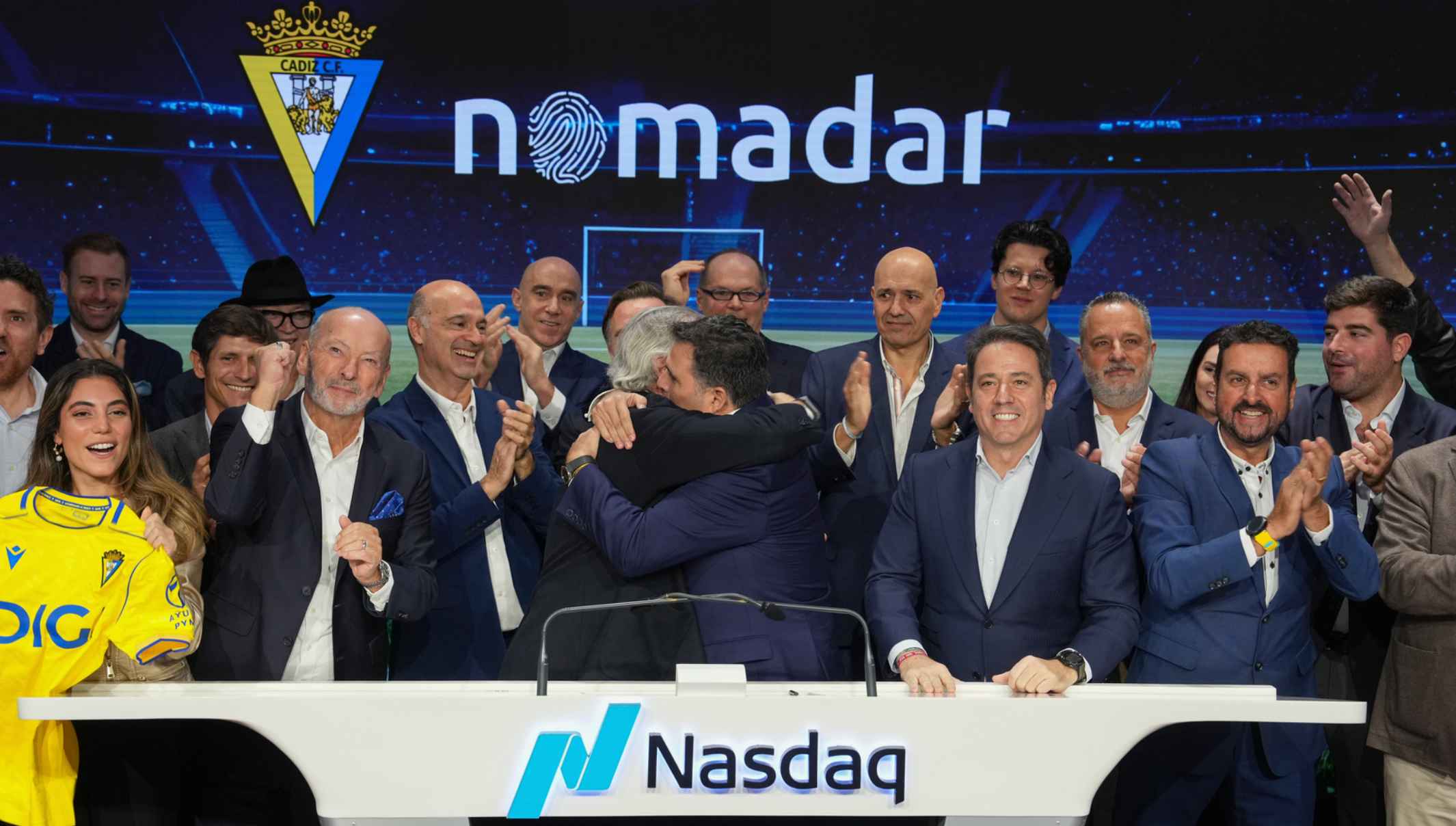 Una imagen del pasado viernes de la entrada del filial del Cádiz en Wall Street. 