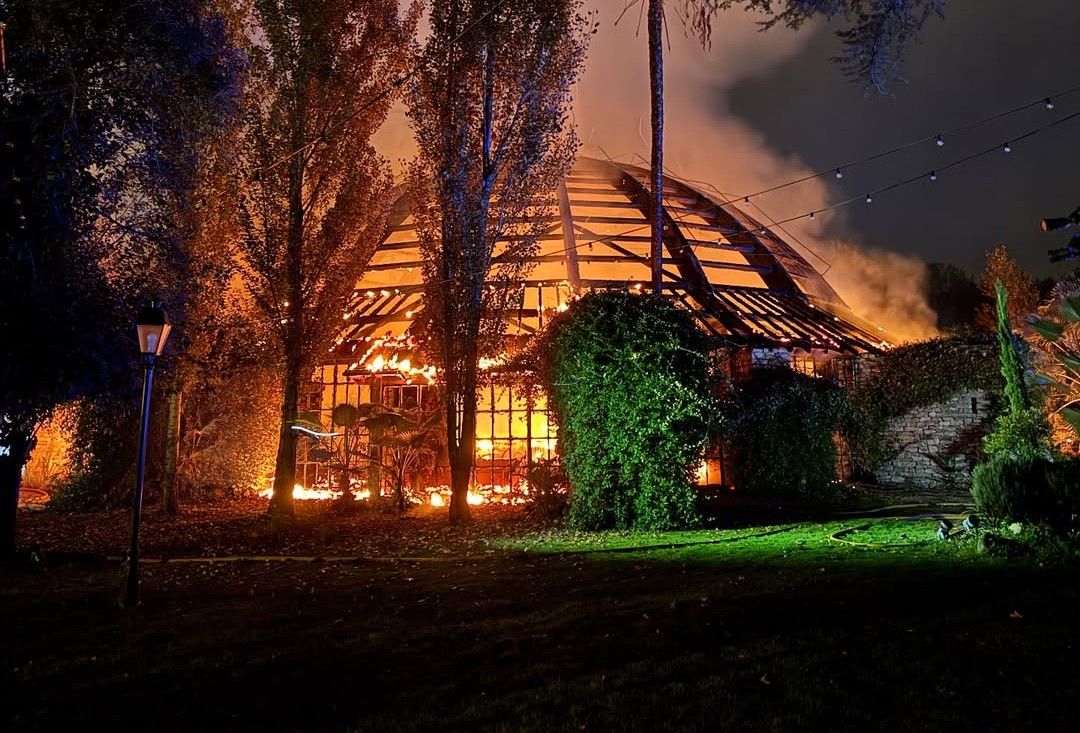 Incendio en el restaurante de los hermanos Roca.