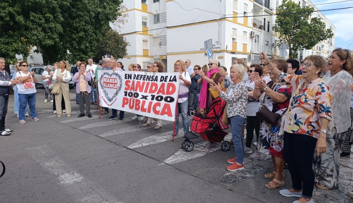 Concentración de Mareas Blancas en El Puerto.