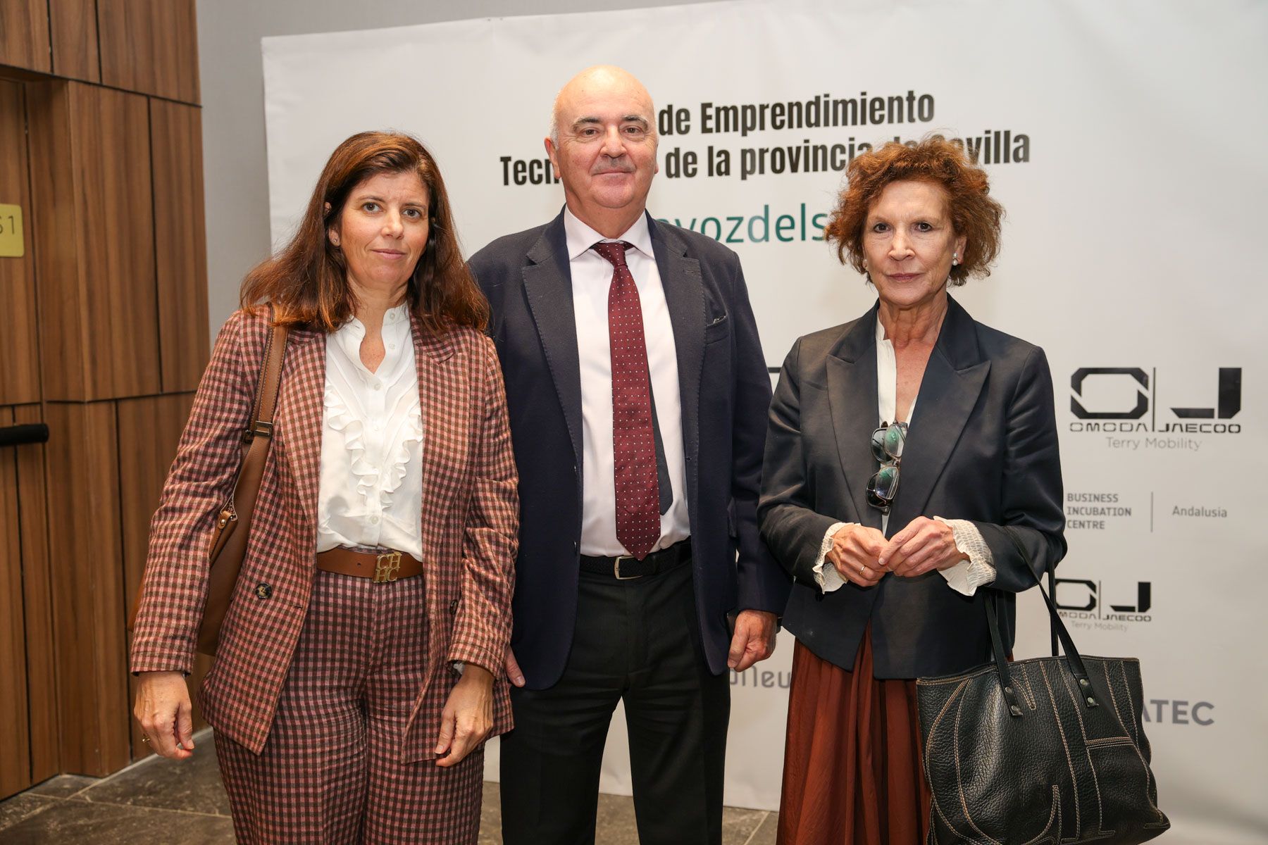 Alicia Martínez-Ancin, vicetesorera de la Diputación de Sevilla, Eduardo López Vitoria, interventor de Diputación de Sevilla y Gloria Roldán Bayón, interventora adjunta de la institución provincial.