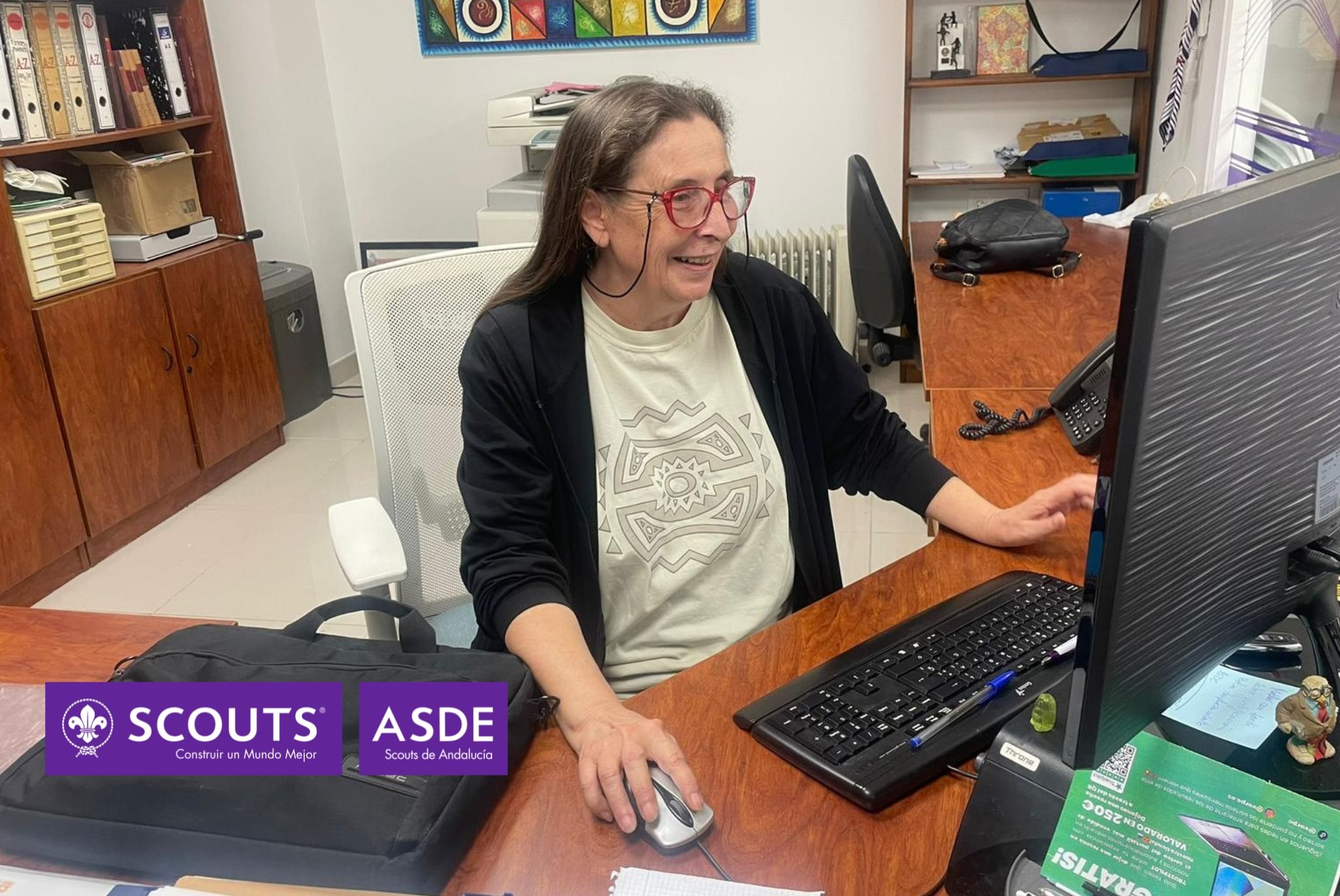 Leli, scout veterana de ASDE Scouts de Andalucía.