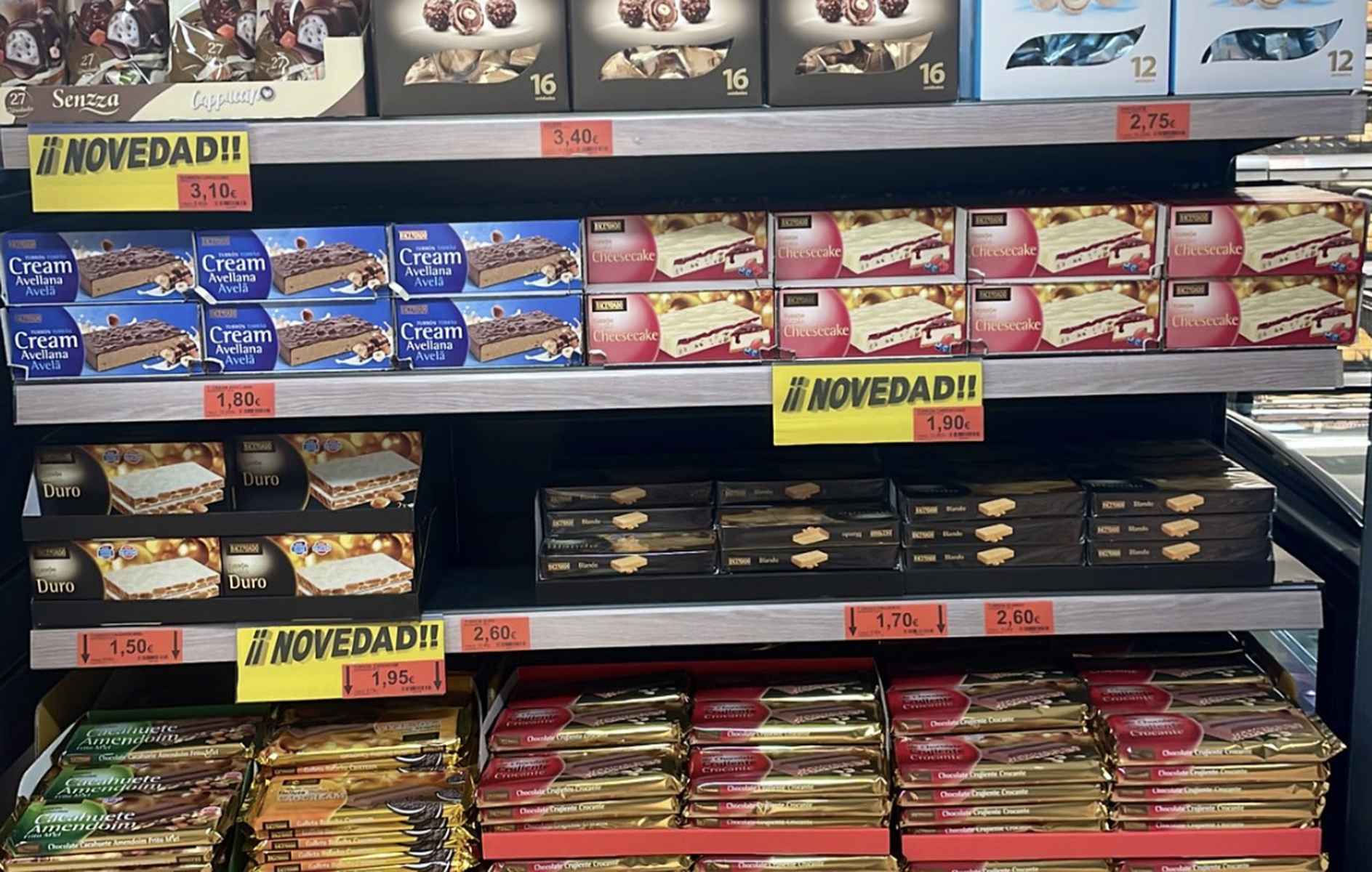 Turrones en Mercadona.