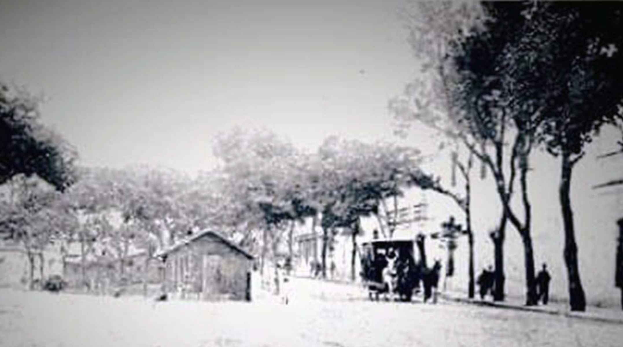 La imagen de la zona del Minotauro hace más de un siglo.